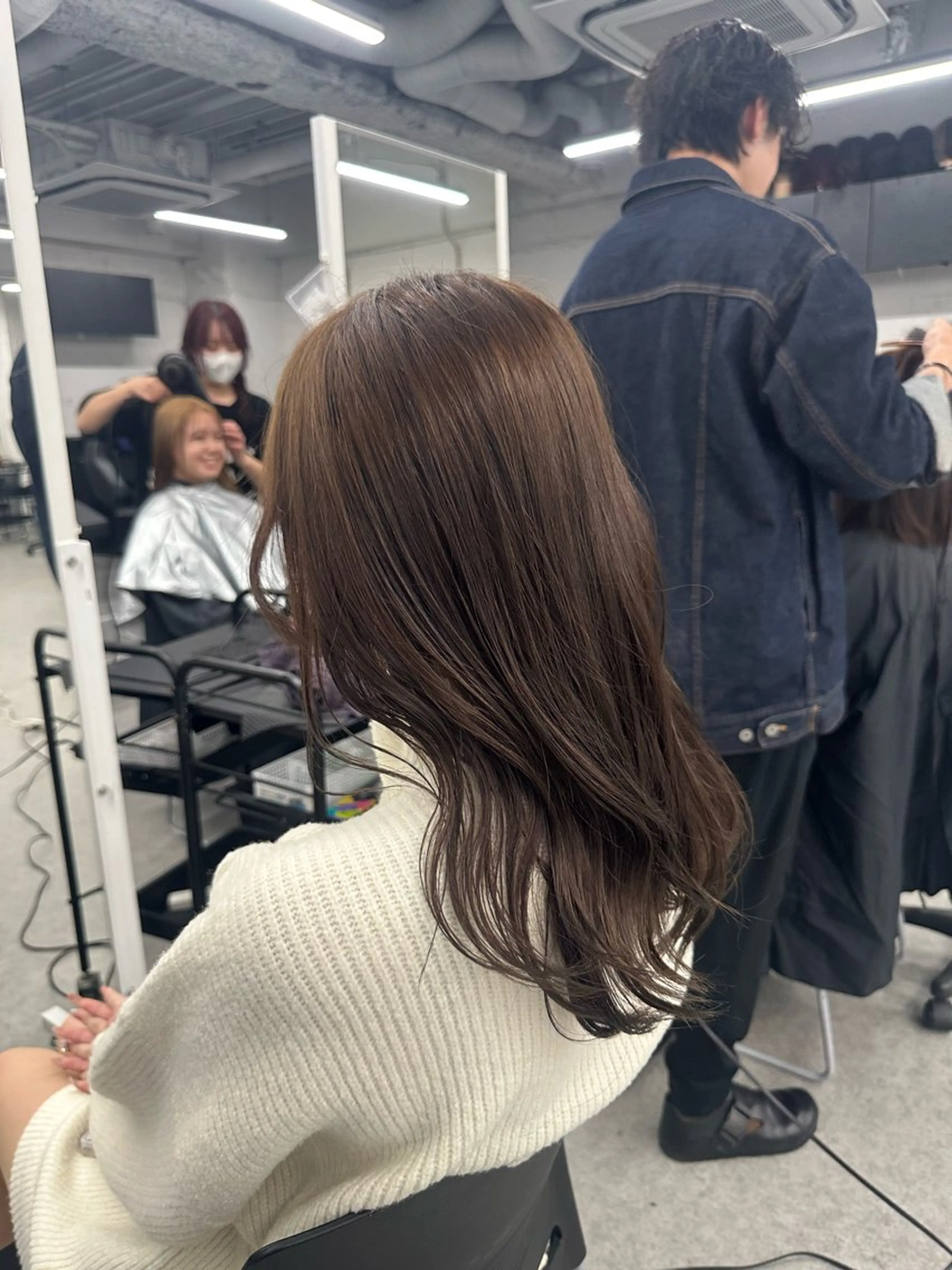 ロング 韓国ヘア忠実再現/ 韓国ヘア/tomoのヘアスタイル