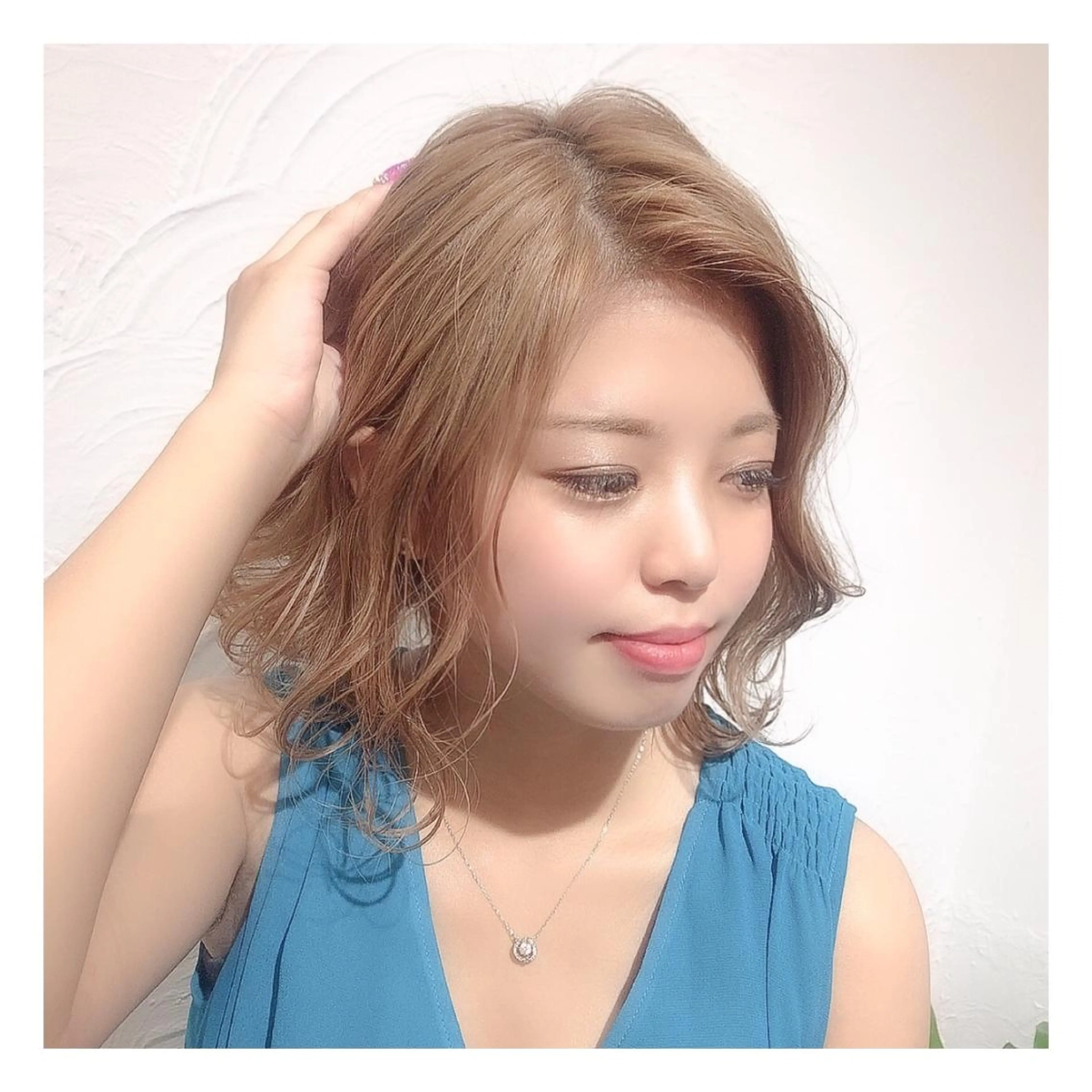 ミディアム カラー ba-boo 広島のヘアスタイル