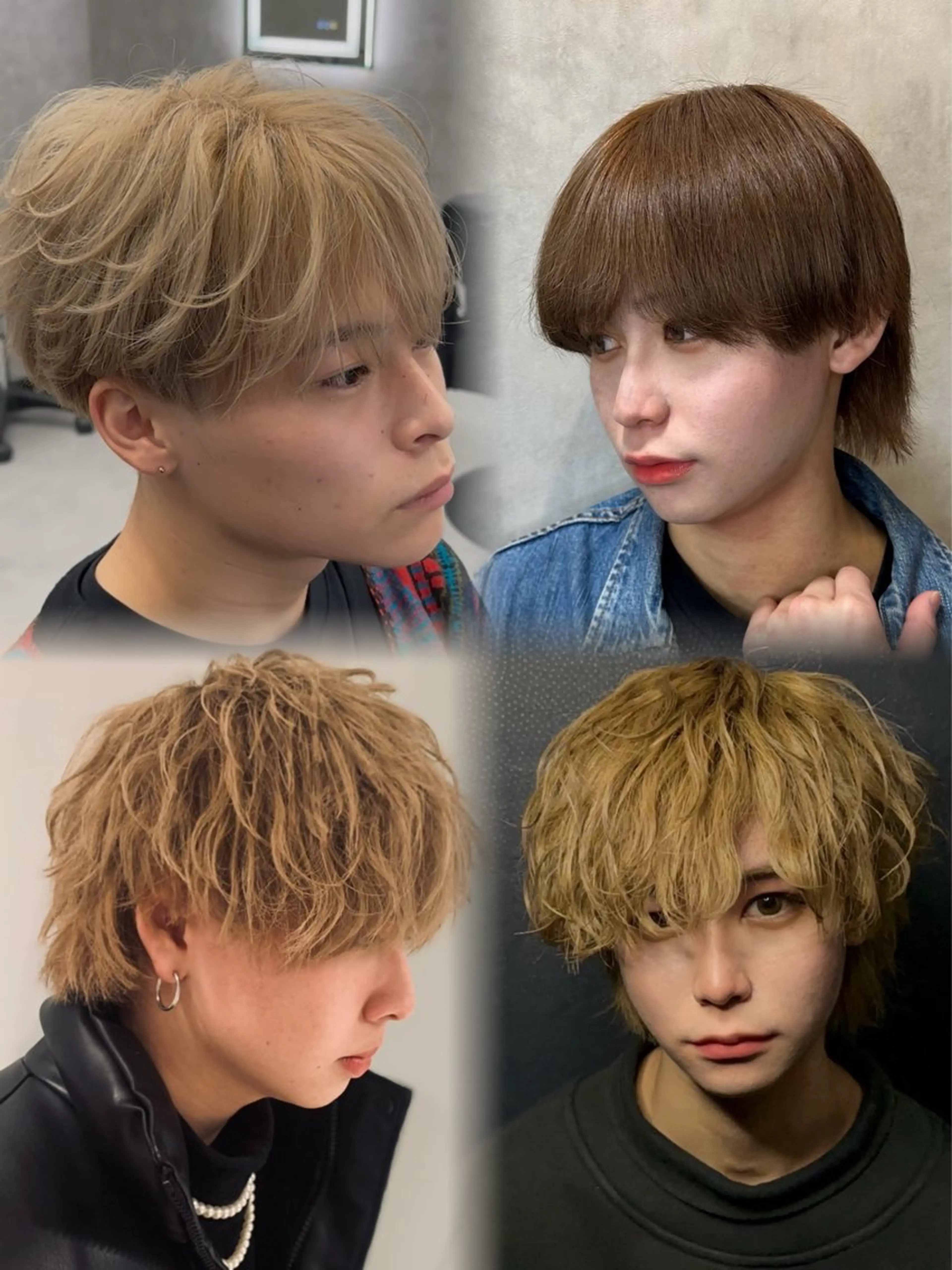 カラー パーマ メンズ ベージュカラー ミルクティーベージュ カット ヘアカラー 札幌美容室 /光👑のヘアスタイル