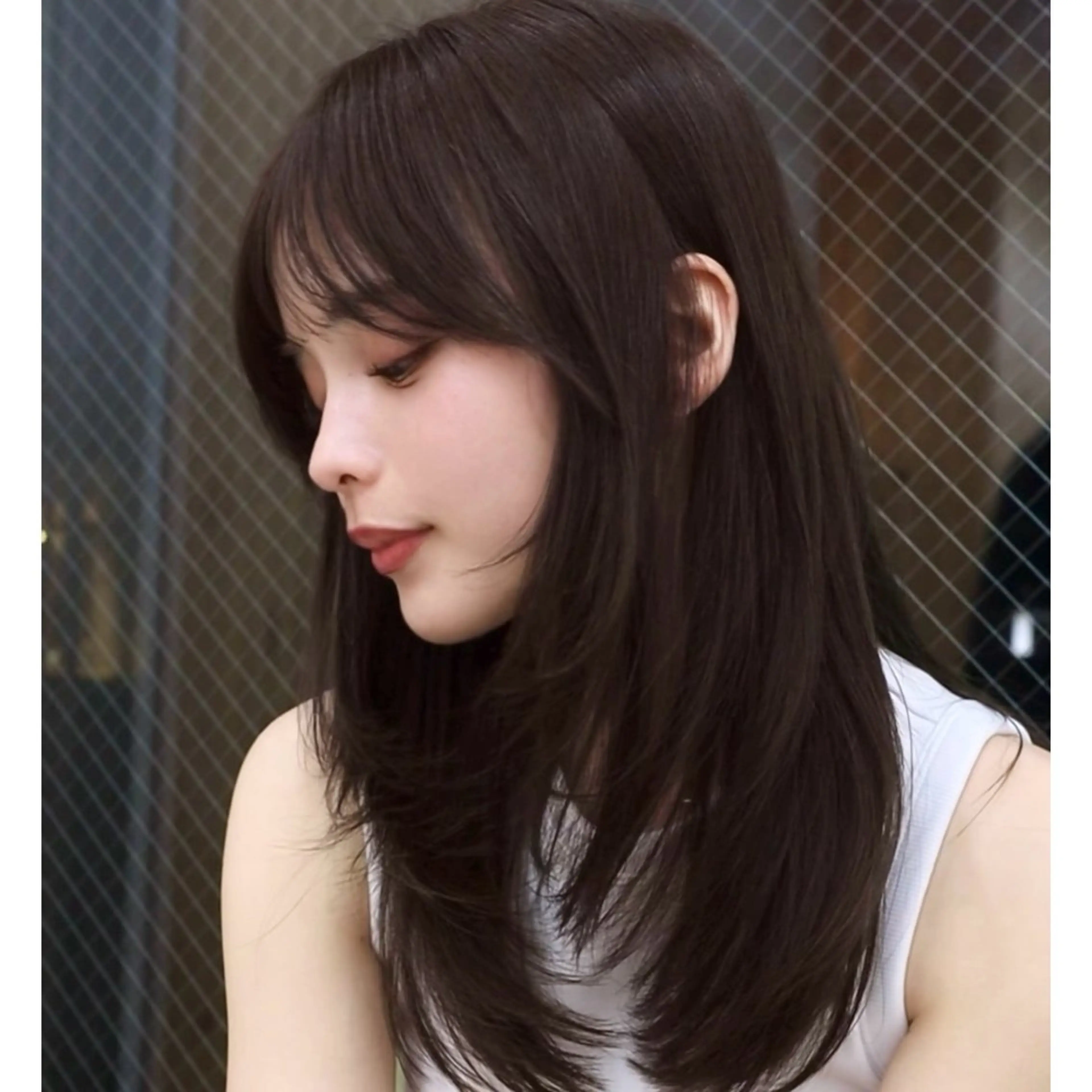 ミディアム カラー カット ヘアカラー トリートメント 似合わせレイヤー/ 透明感カラーのヘアスタイル