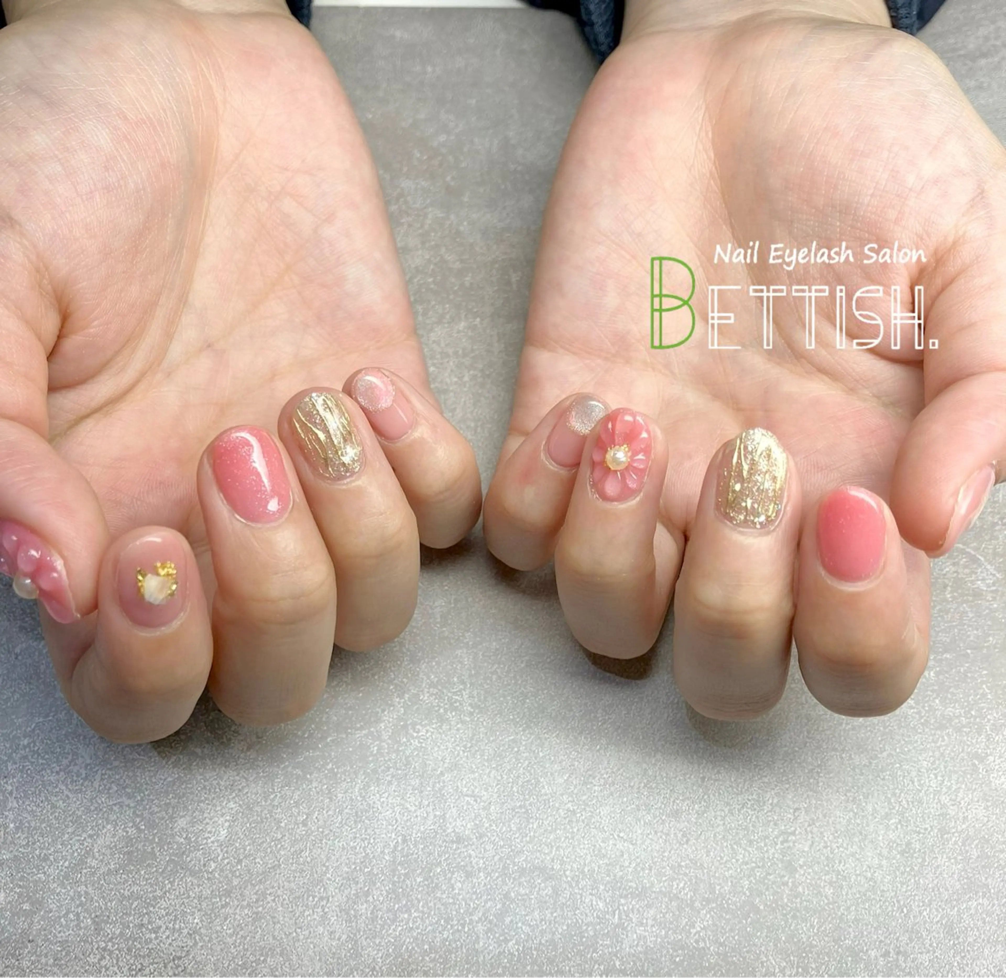 ネイル ピンク 春ネイル BETTISH. KUMIKO☺︎︎のネイルデザイン