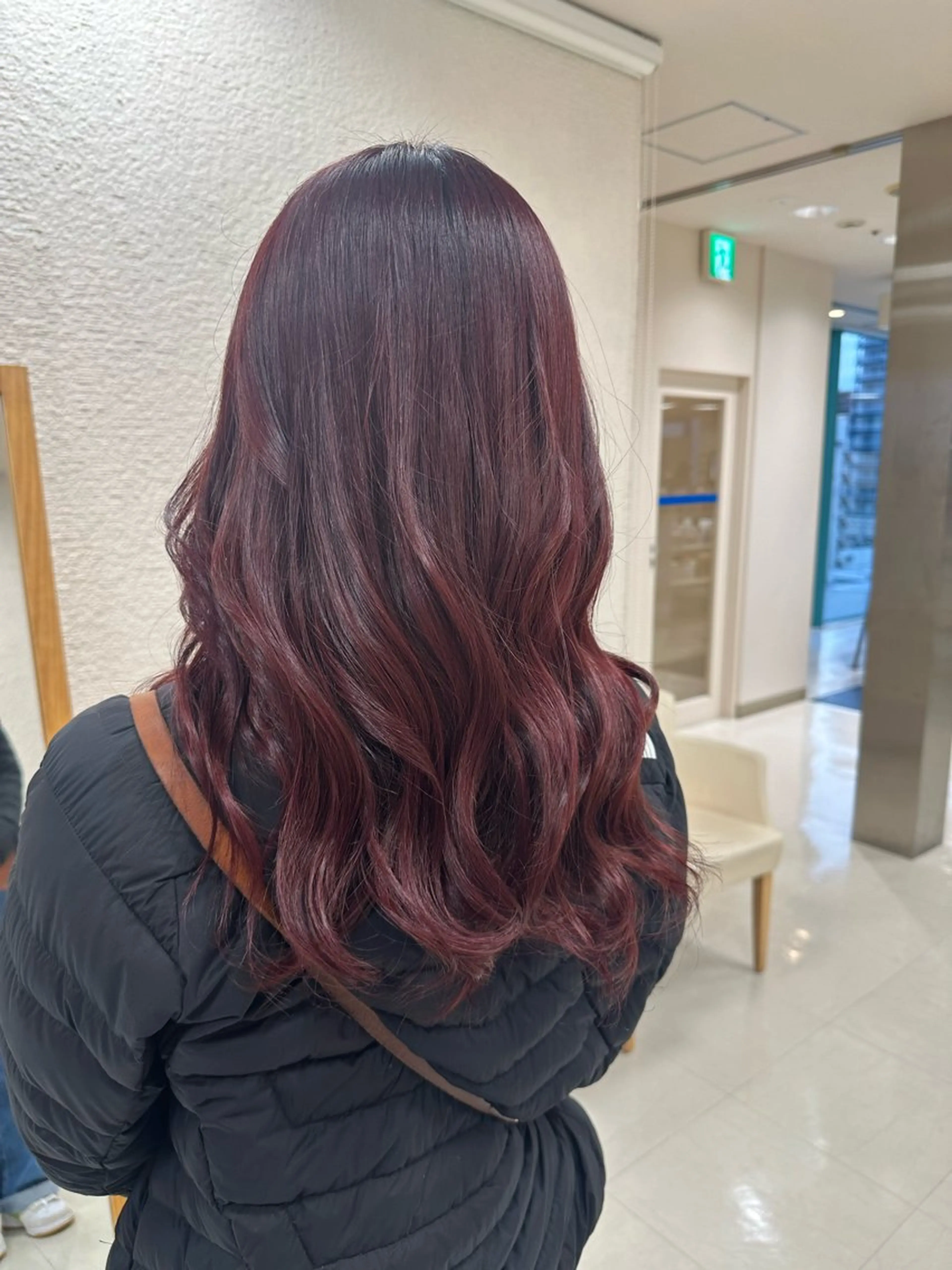 ロング カラー お悩み改善 黄金比みくのヘアスタイル