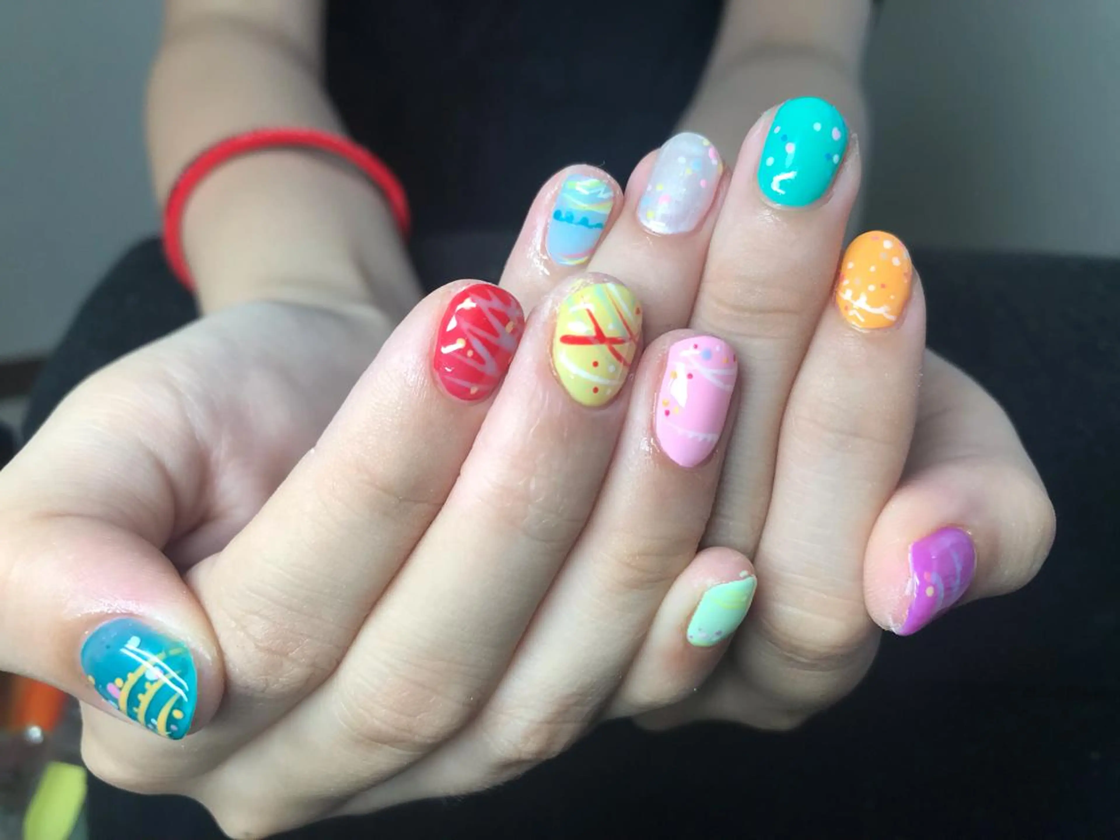 ネイル ヨーヨーネイル ハンドネイル Mana‪ ‪·͜· ❤︎‬のネイルデザイン