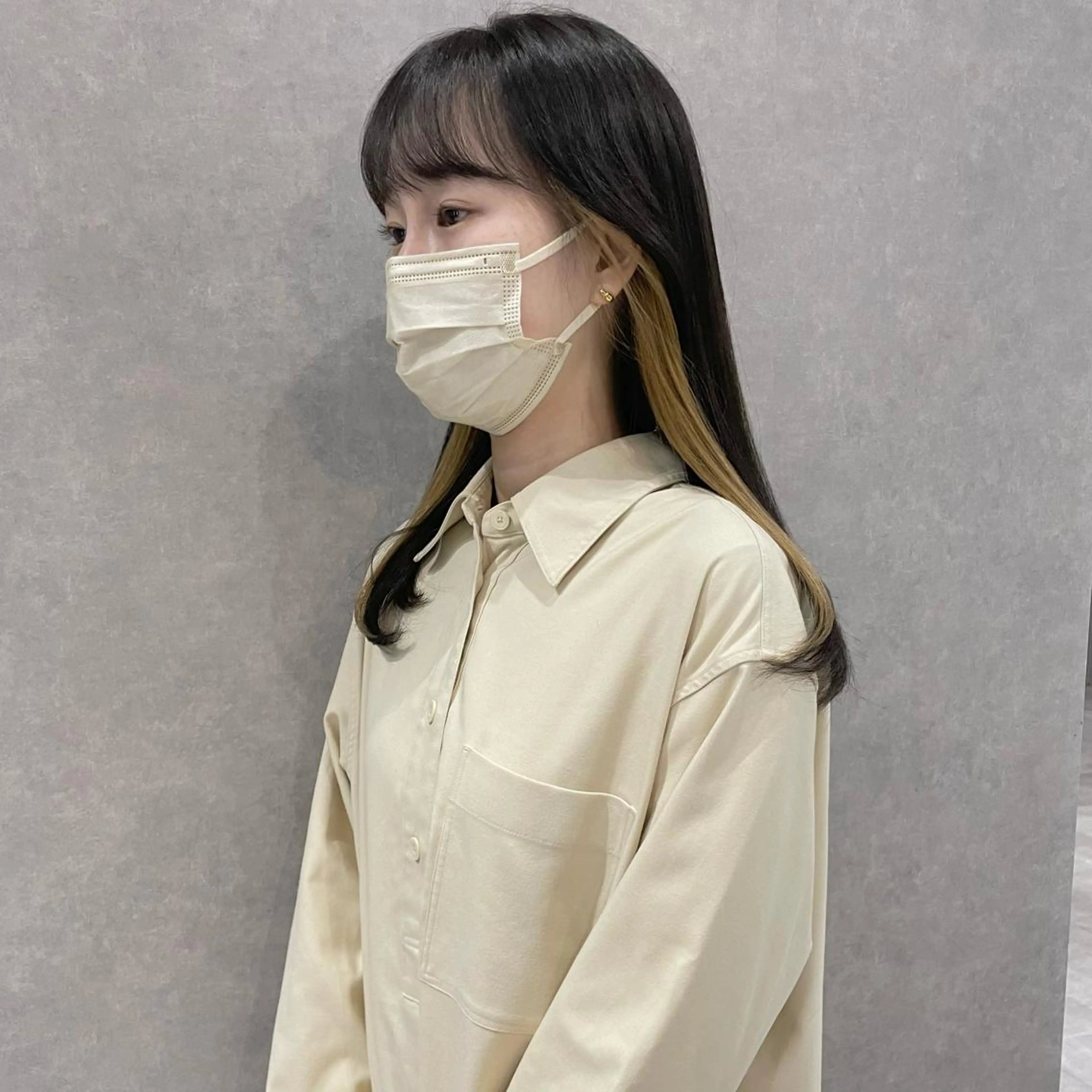 ミディアム カラー はちすか るかのヘアスタイル