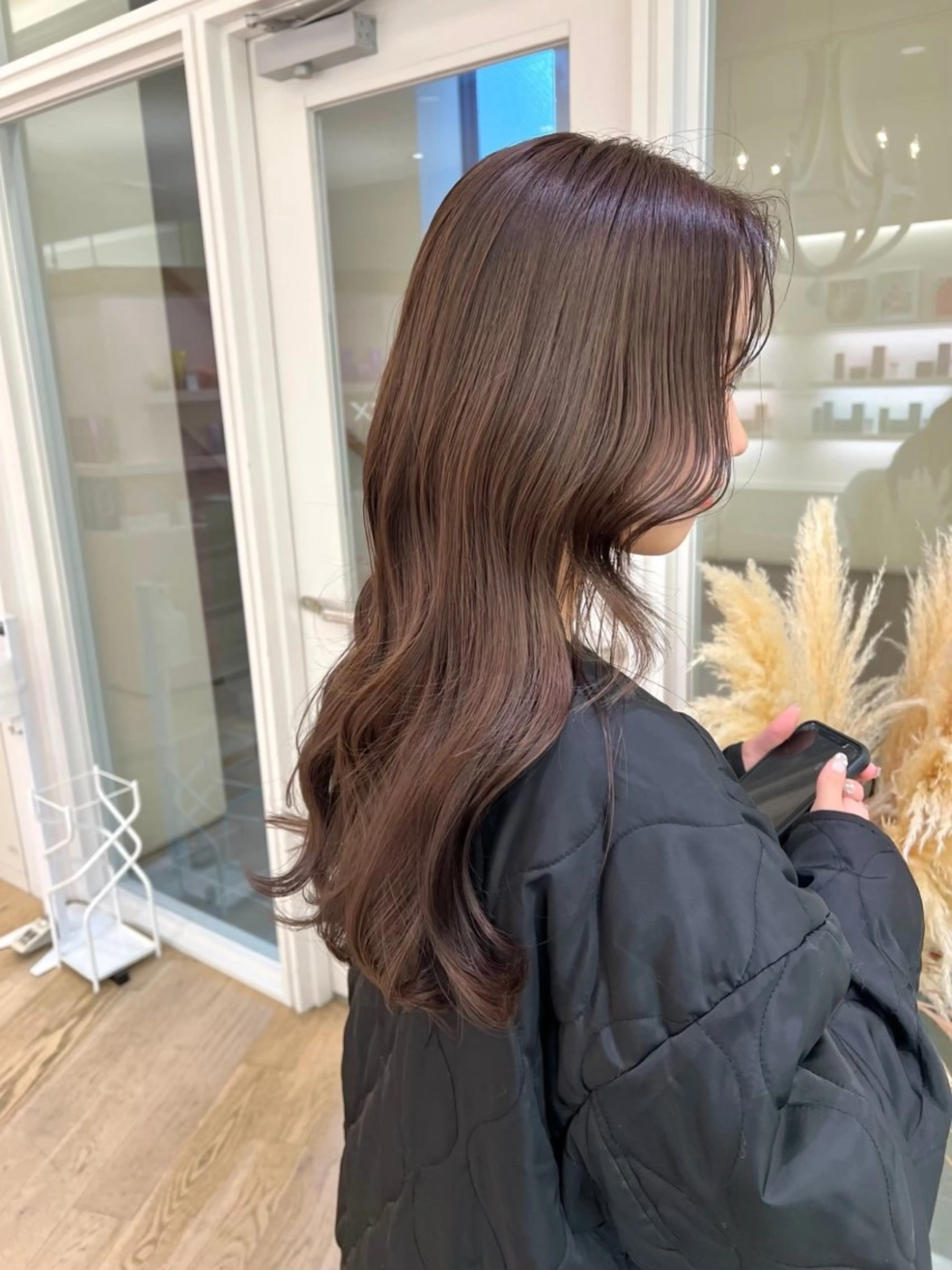 ロング カラー ヘアカラー ParveMix 岡本えりかのヘアスタイル