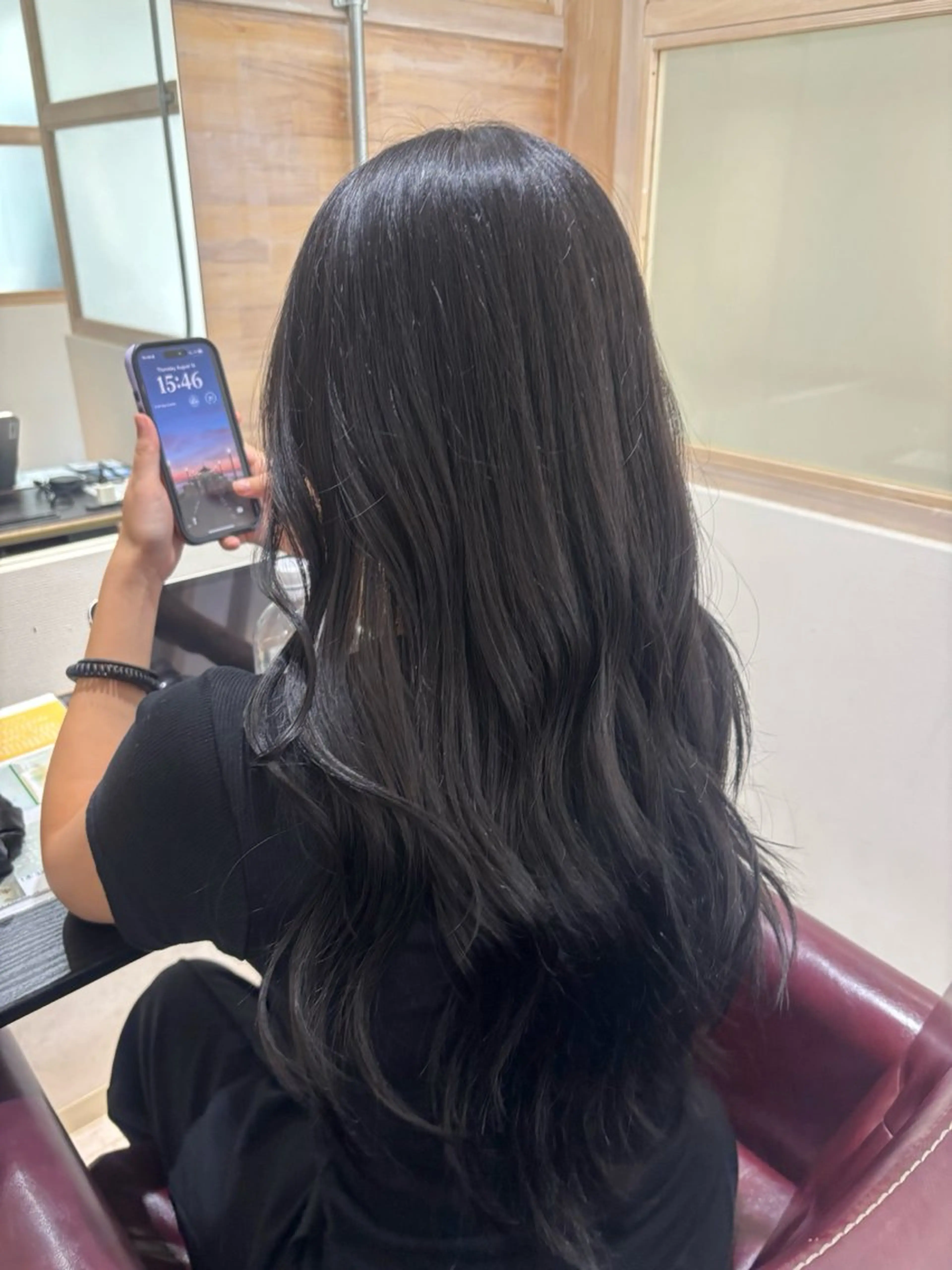 ロング カット ヘアカラー トリートメント 藤林 かづき🪽のヘアスタイル