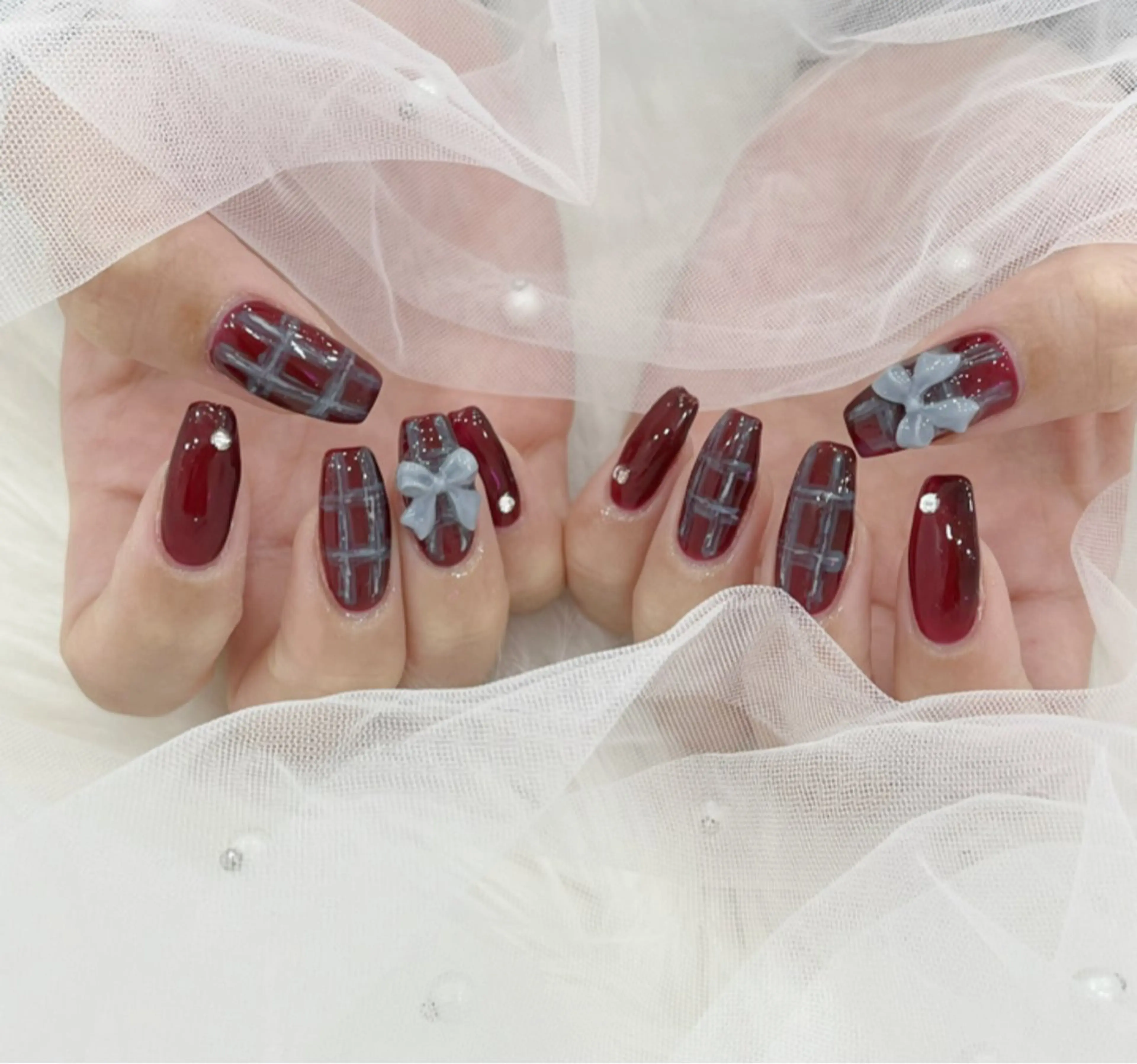 ネイル 長さ出し フットネイル ジェルネイル 韓国ネイル マグネットネイル #Amin nail salonのネイルデザイン