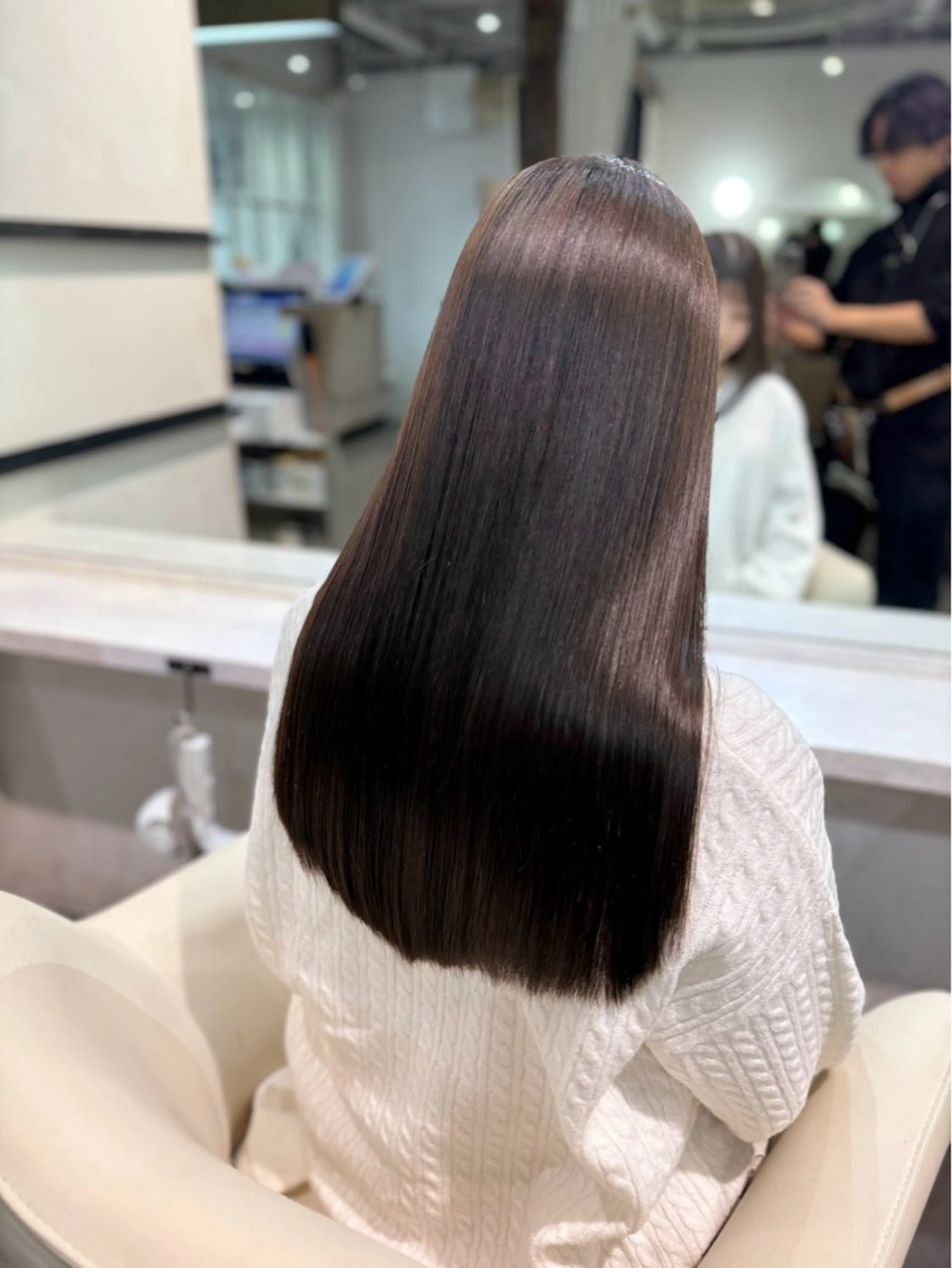 ロング 縮毛矯正 レイヤー/Wカラー /マッキーのヘアスタイル