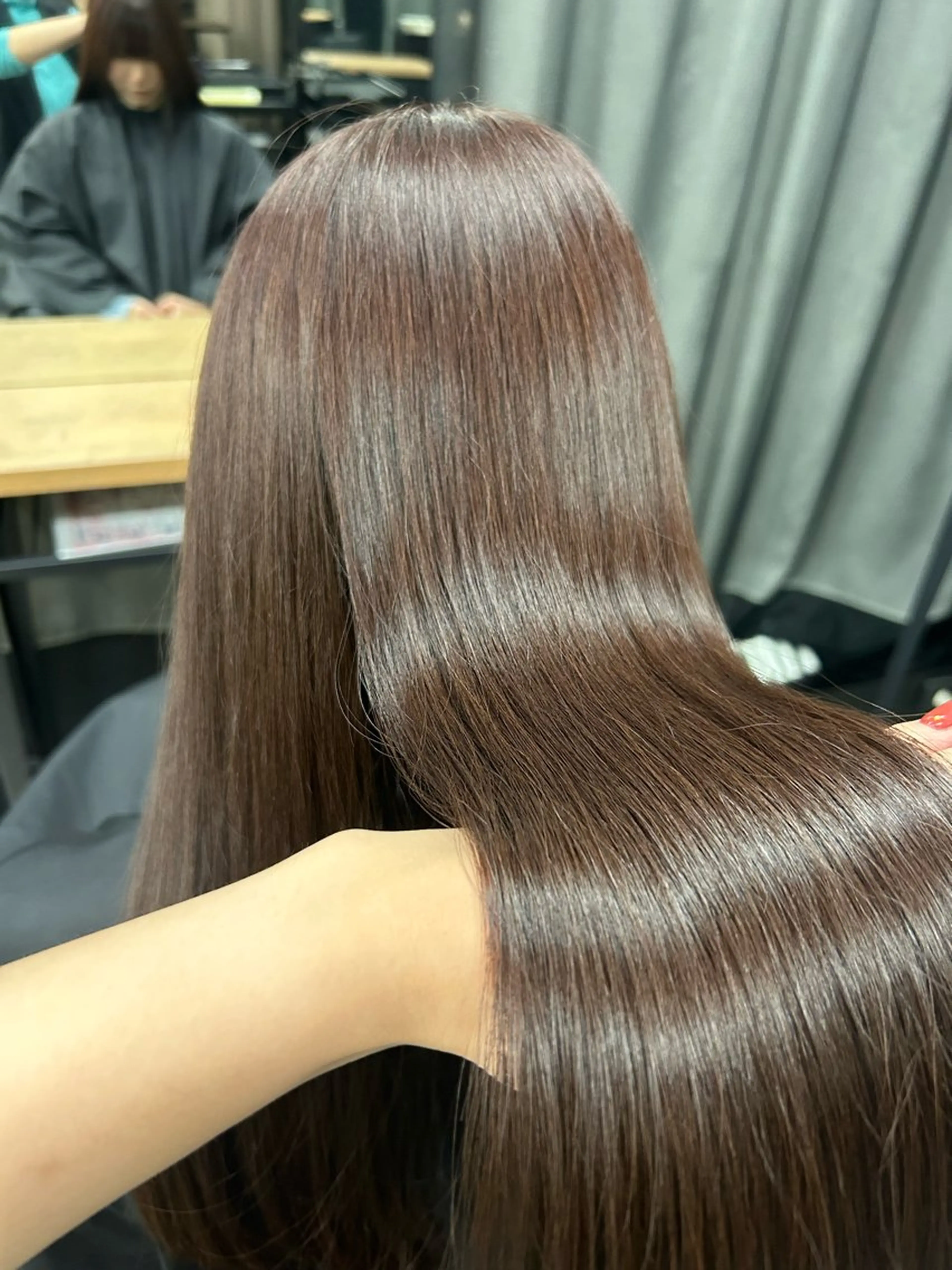 ロング 女性らしいモテヘア 韓国ヘアhikariのヘアスタイル