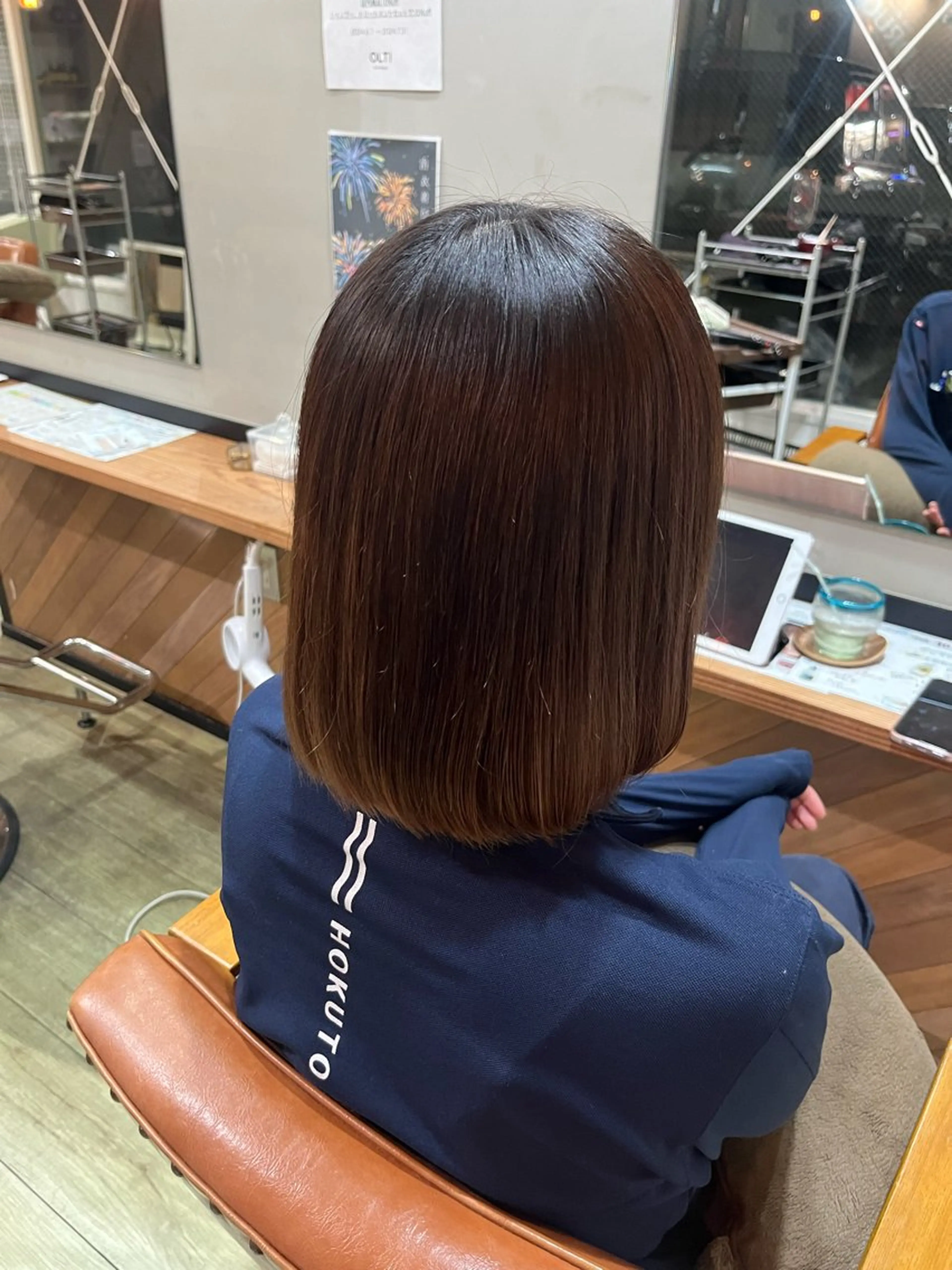 ミディアム 石江 奈琉のヘアスタイル