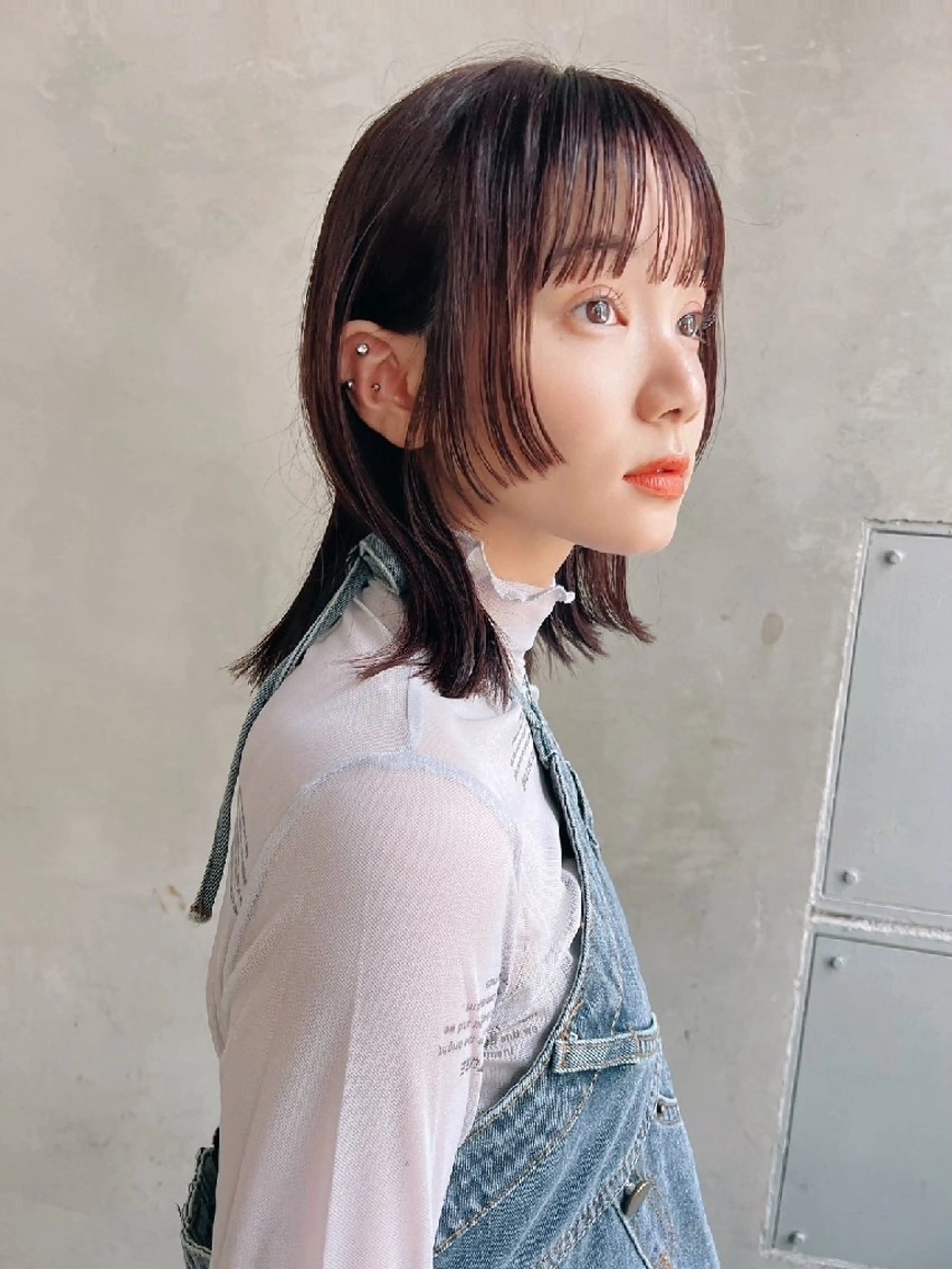 セミロング カラー 【毛流れヘア】 人気No.1/ユウキのヘアスタイル