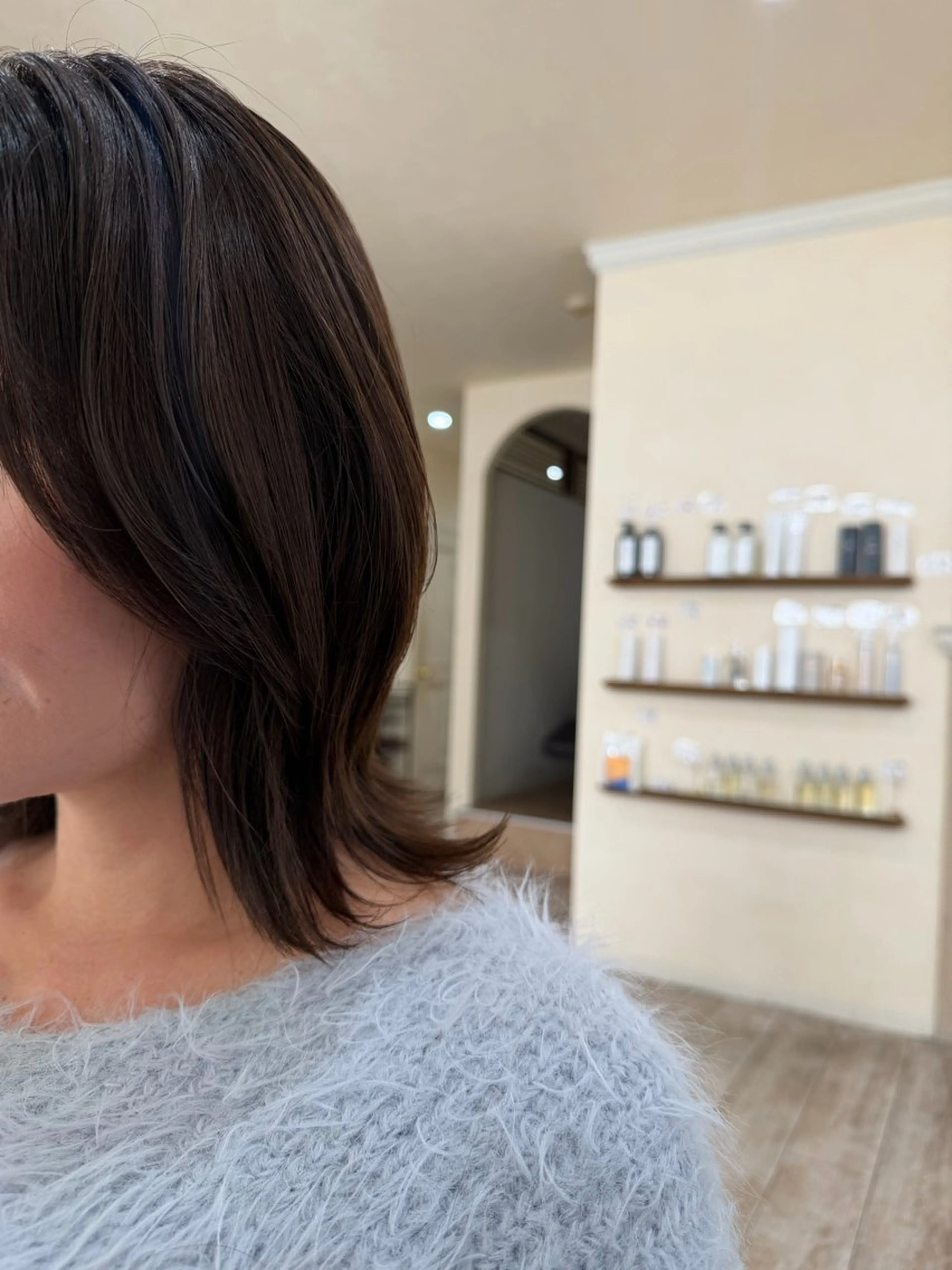 ミディアム カラー 髪質改善 レイヤーカット ウルフカット カット ヘアカラー トリートメント 新越谷noble店長 松本拓也▶◀*.のヘアスタイル