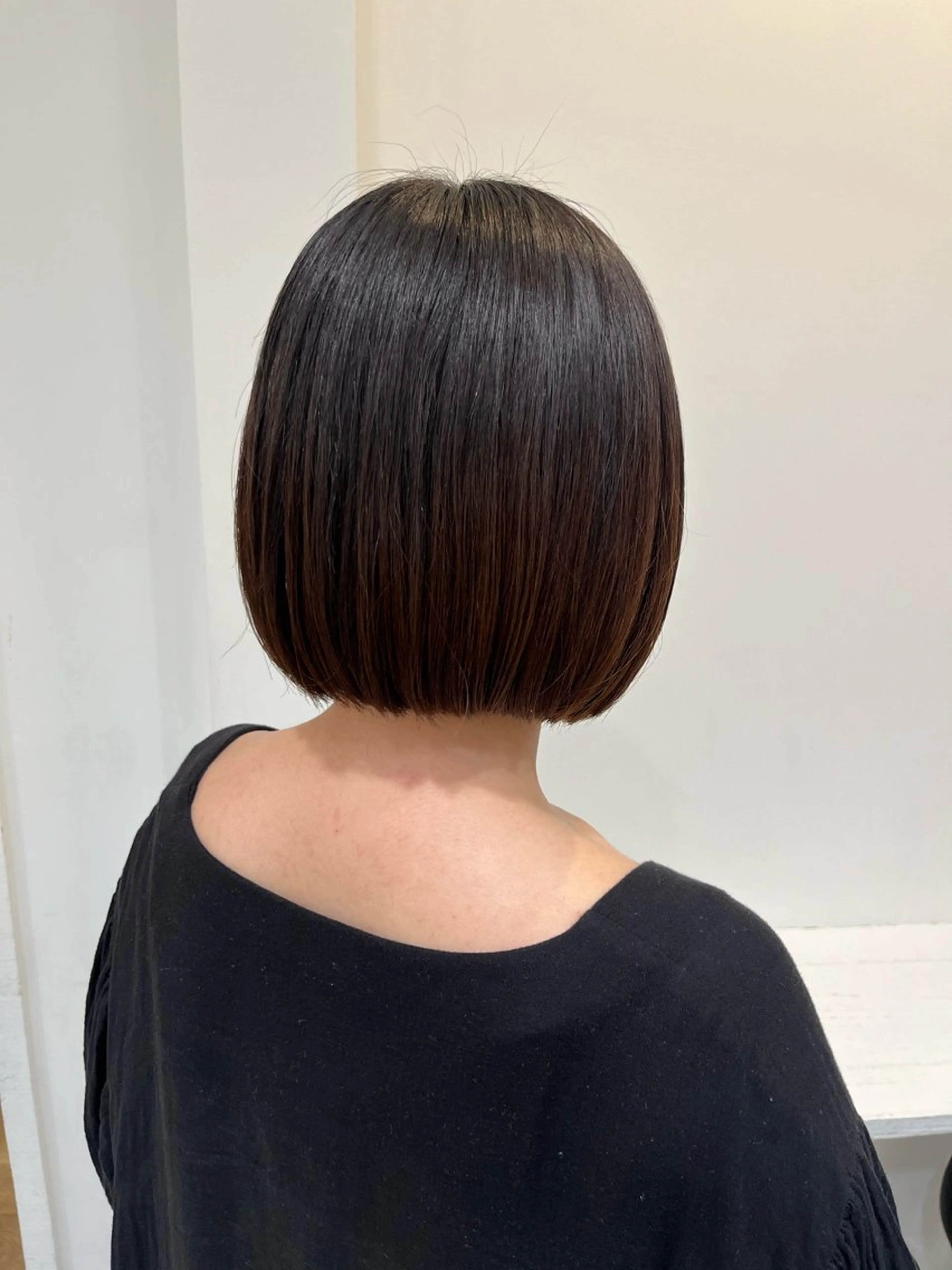 ミディアム ボブ カット 無料カットモデル‪✨ ✂️Nanami🌷のヘアスタイル