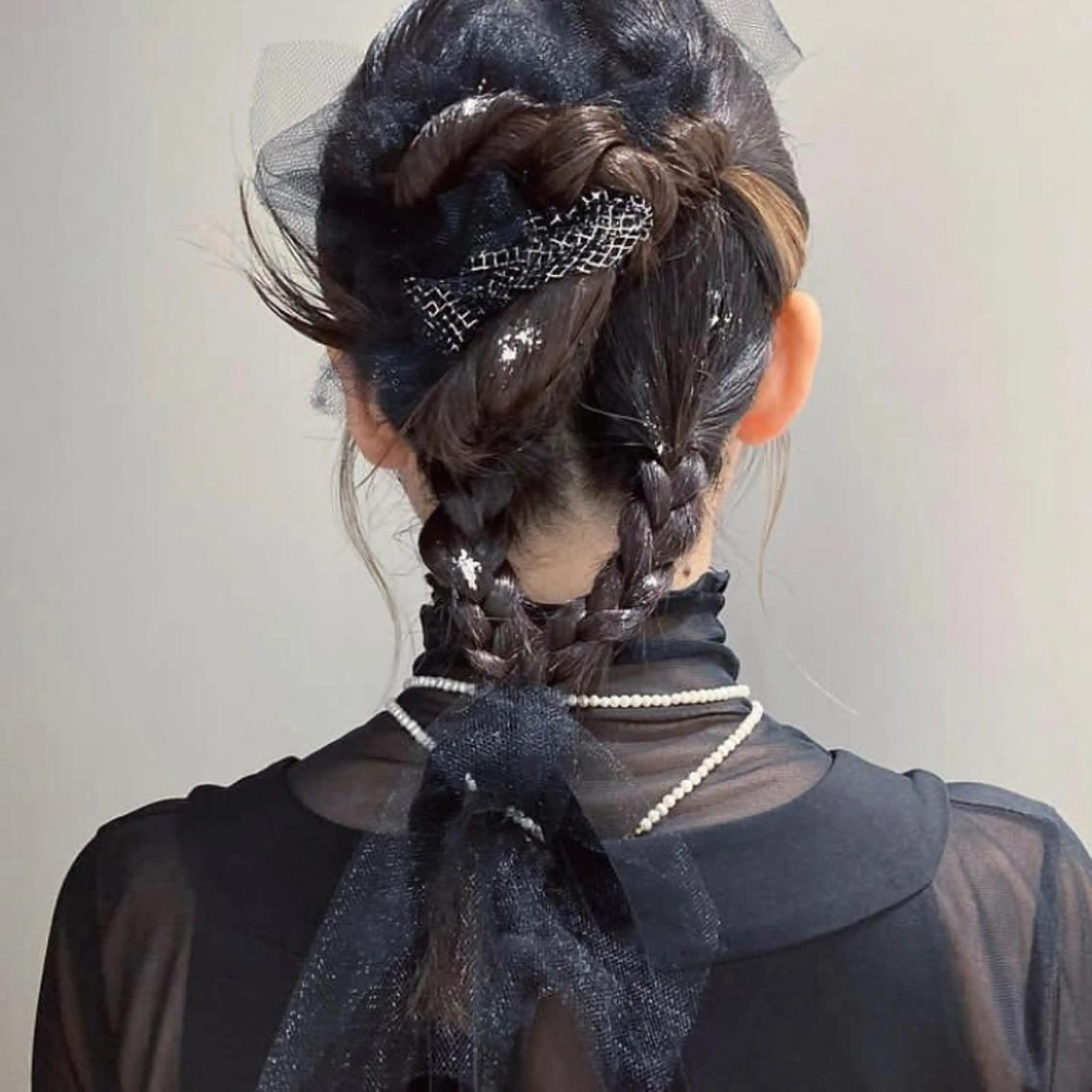 セミロング ヘアアレンジ ヘアセット KAWATOKO MISUZUのヘアスタイル