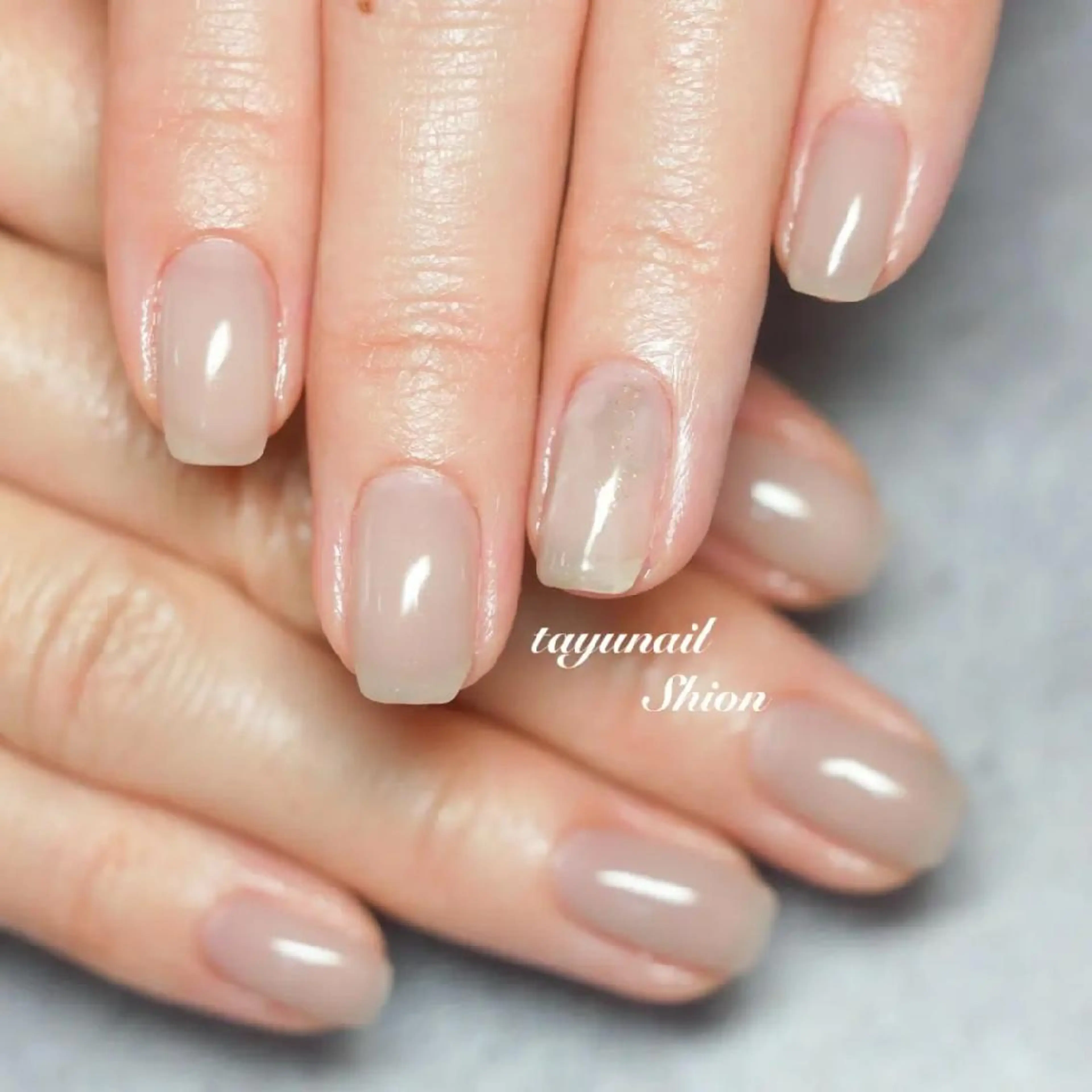 ネイル ブルー ジェルネイル 大理石ネイル(マーブル) パラジェル シンプルネイル ネイルサロン 【たゆnail】のネイルデザイン