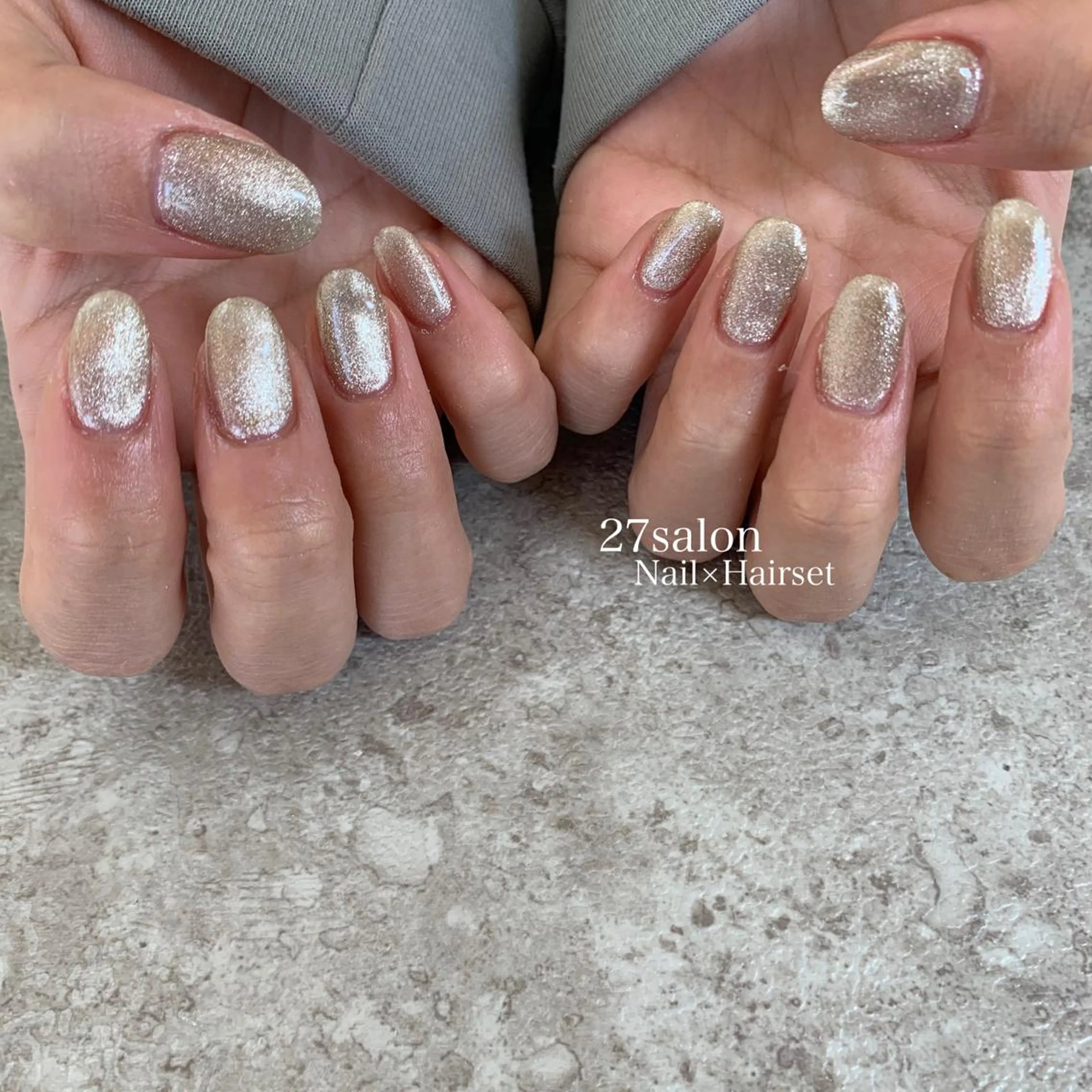 ネイル マグネットネイル ハンドネイル 27salon yuinaのネイルデザイン