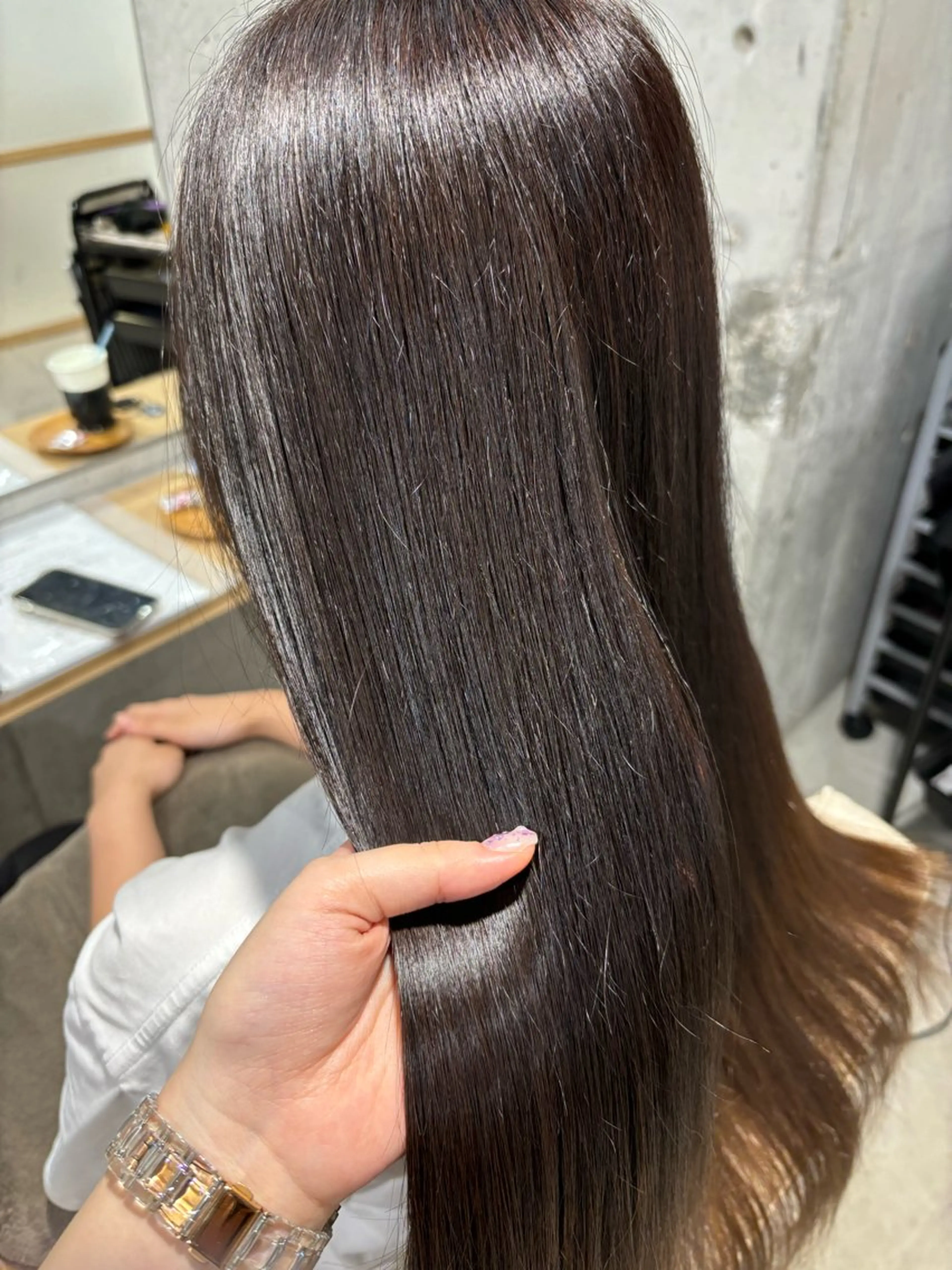 カラー ブラウンカラー 竹俣 千夏のヘアスタイル