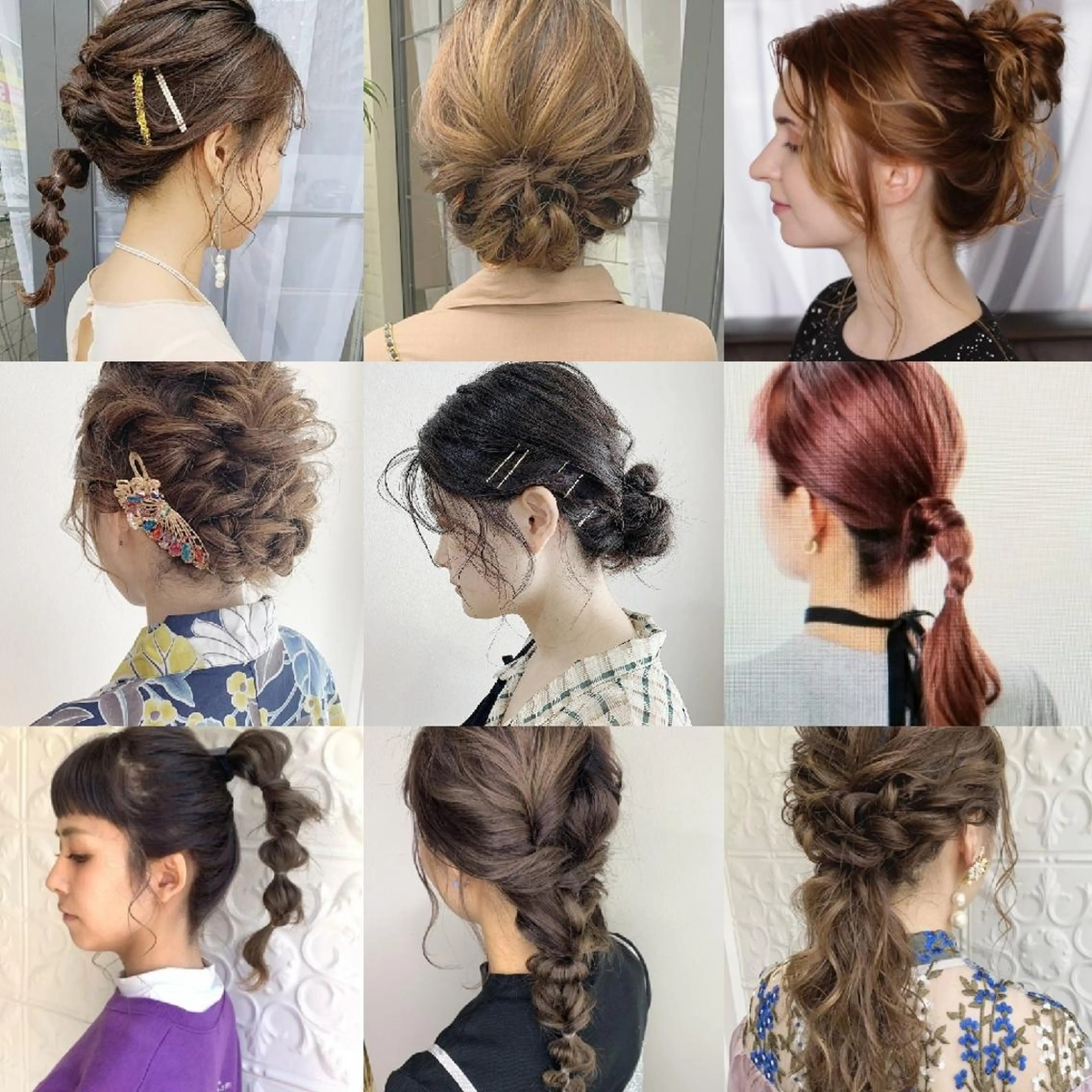 ヘアアレンジ ミディアム 結婚式・ブライダル 簡単アレンジ 顔周りカット ハイライト 髪質改善 Amour Akala.hkのヘアスタイル