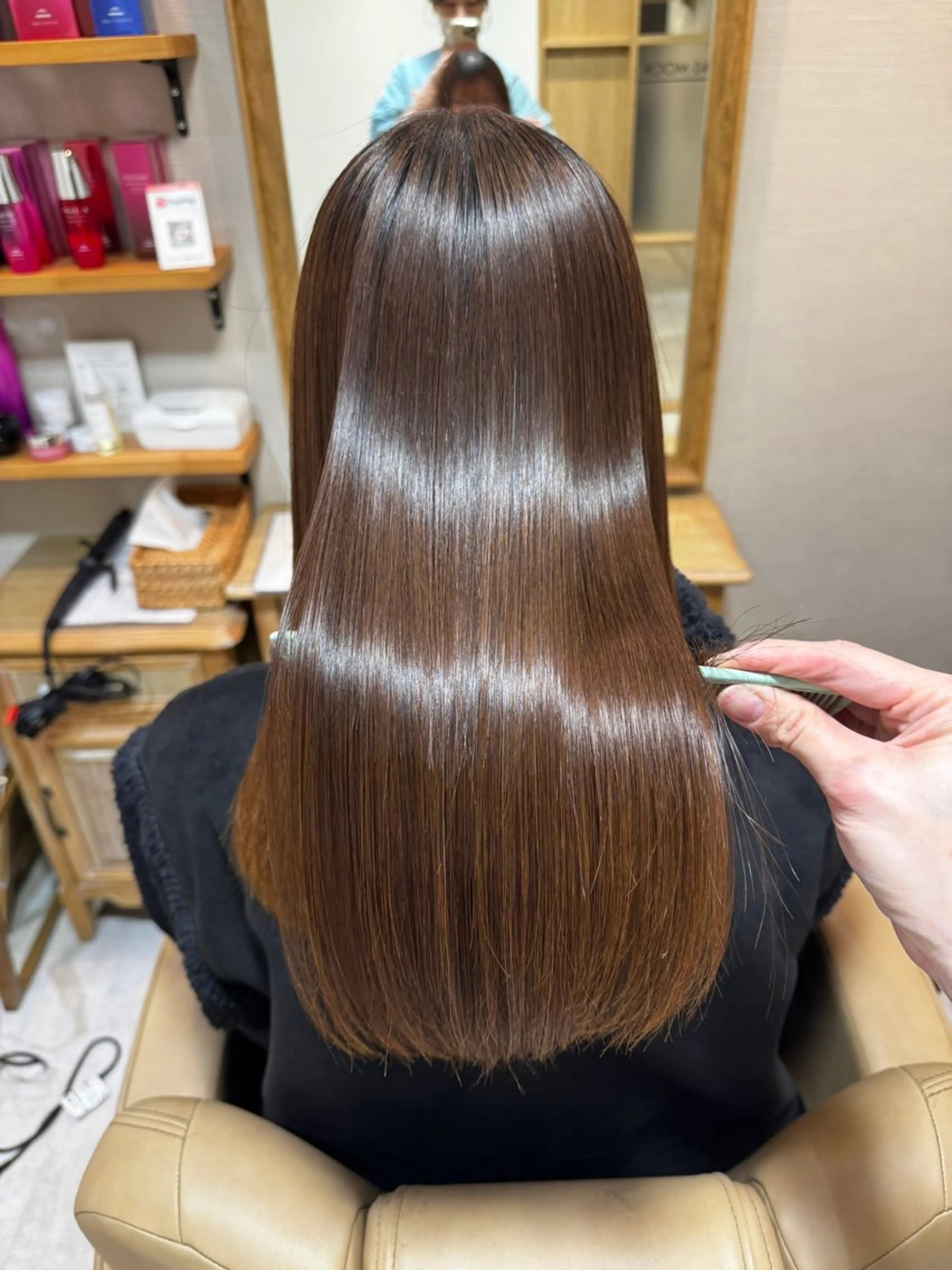 セミロング 吉村 怜のヘアスタイル