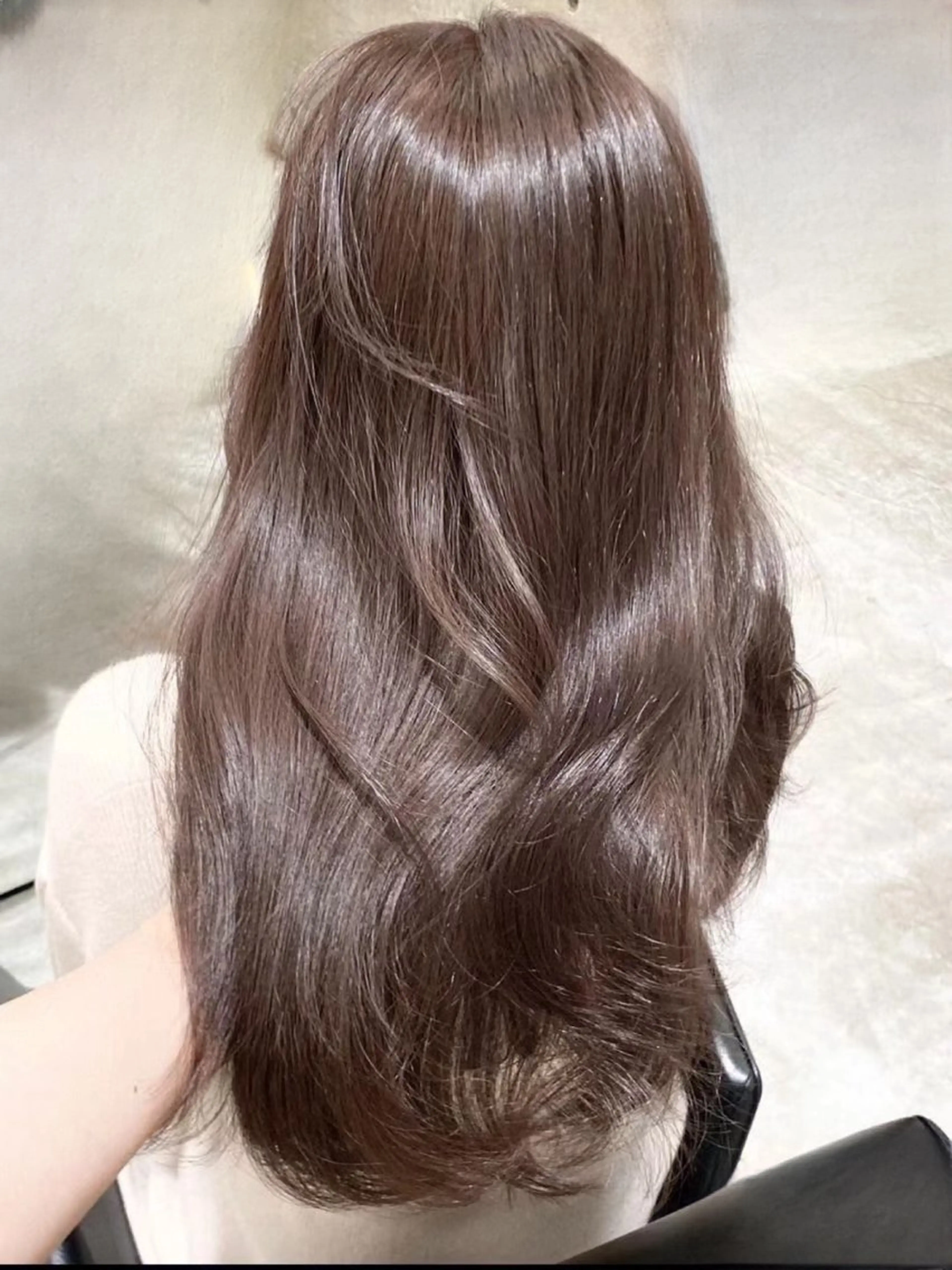 セミロング カラー 髪質改善 トリートメント カット ヘアカラー トリートメント 鈴木 一貴のヘアスタイル