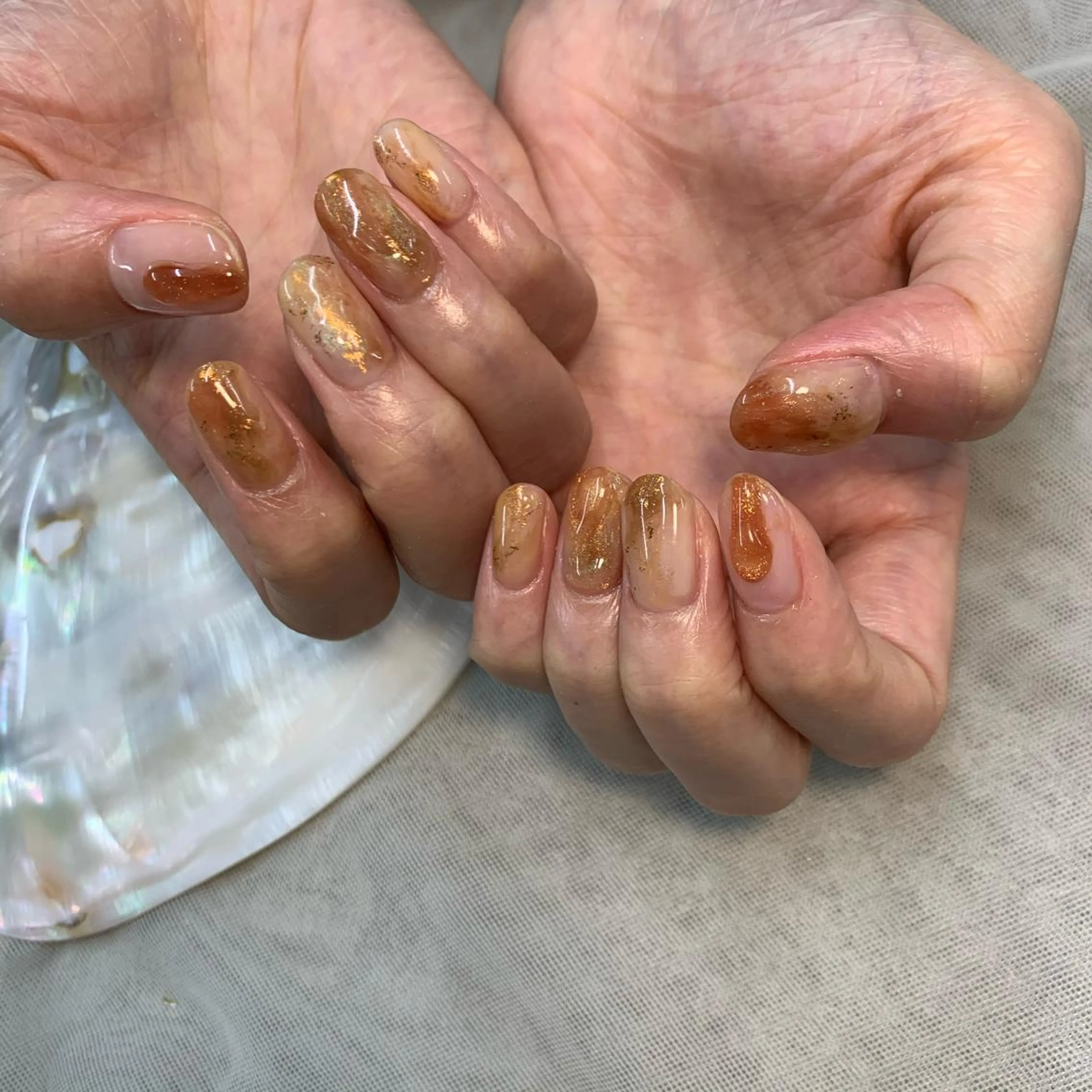 ネイル ハンドネイル 新宿ニュアンスネイル makotoのネイルデザイン