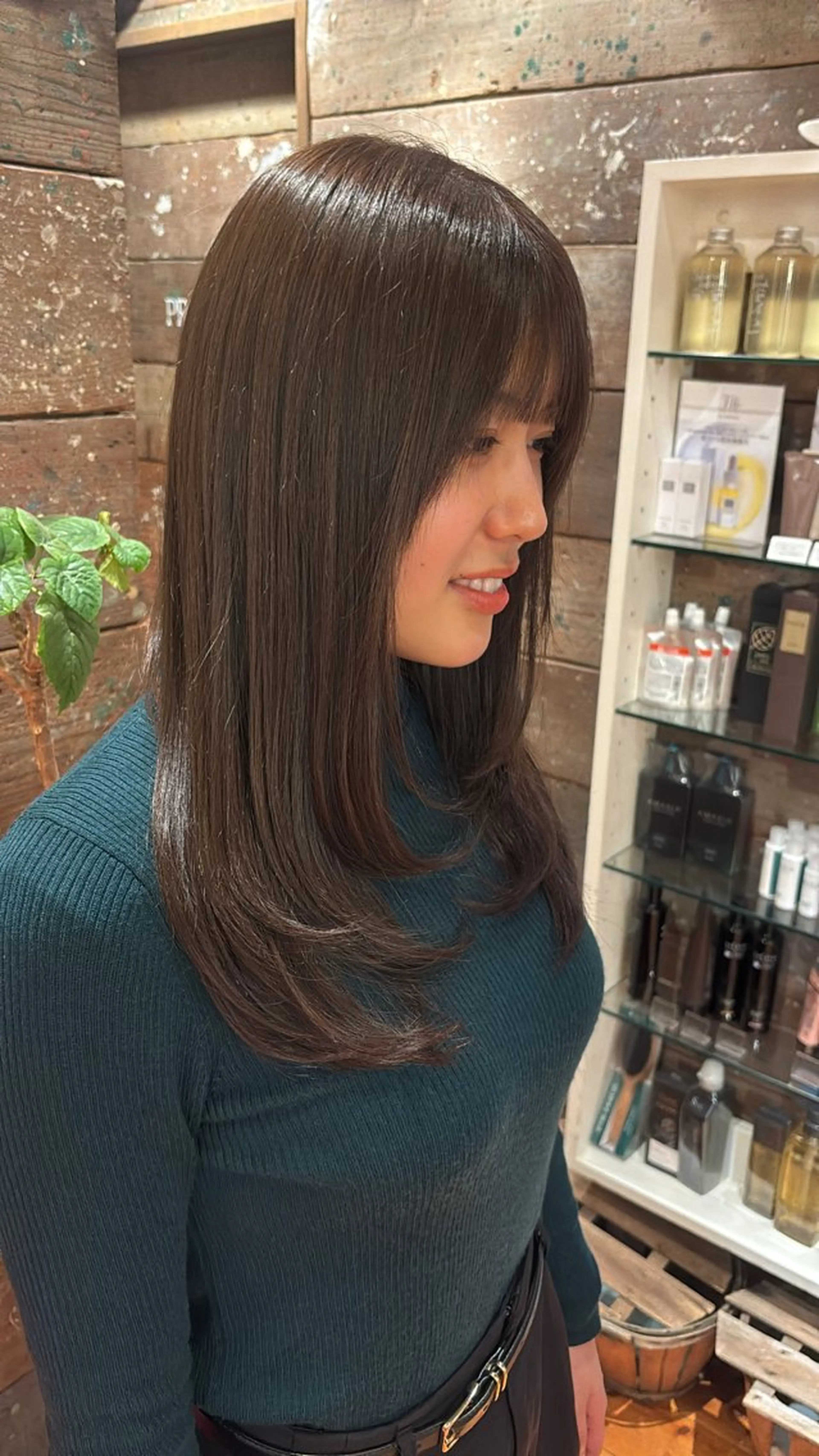 カット+カラー+縮毛矯正🎀💐の写真