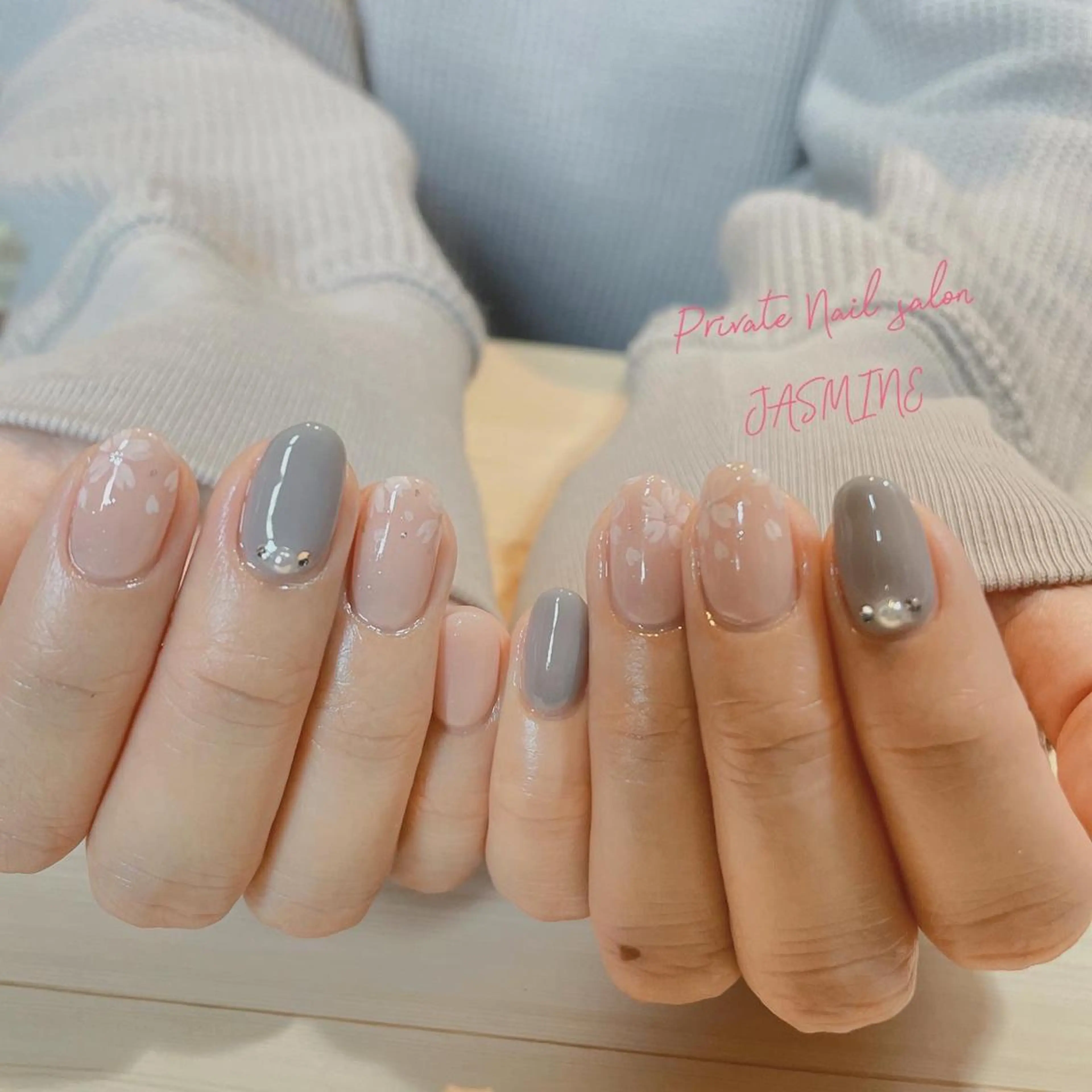 ネイル 桜ネイル 春ネイル Nail salon JASMINEのネイルデザイン