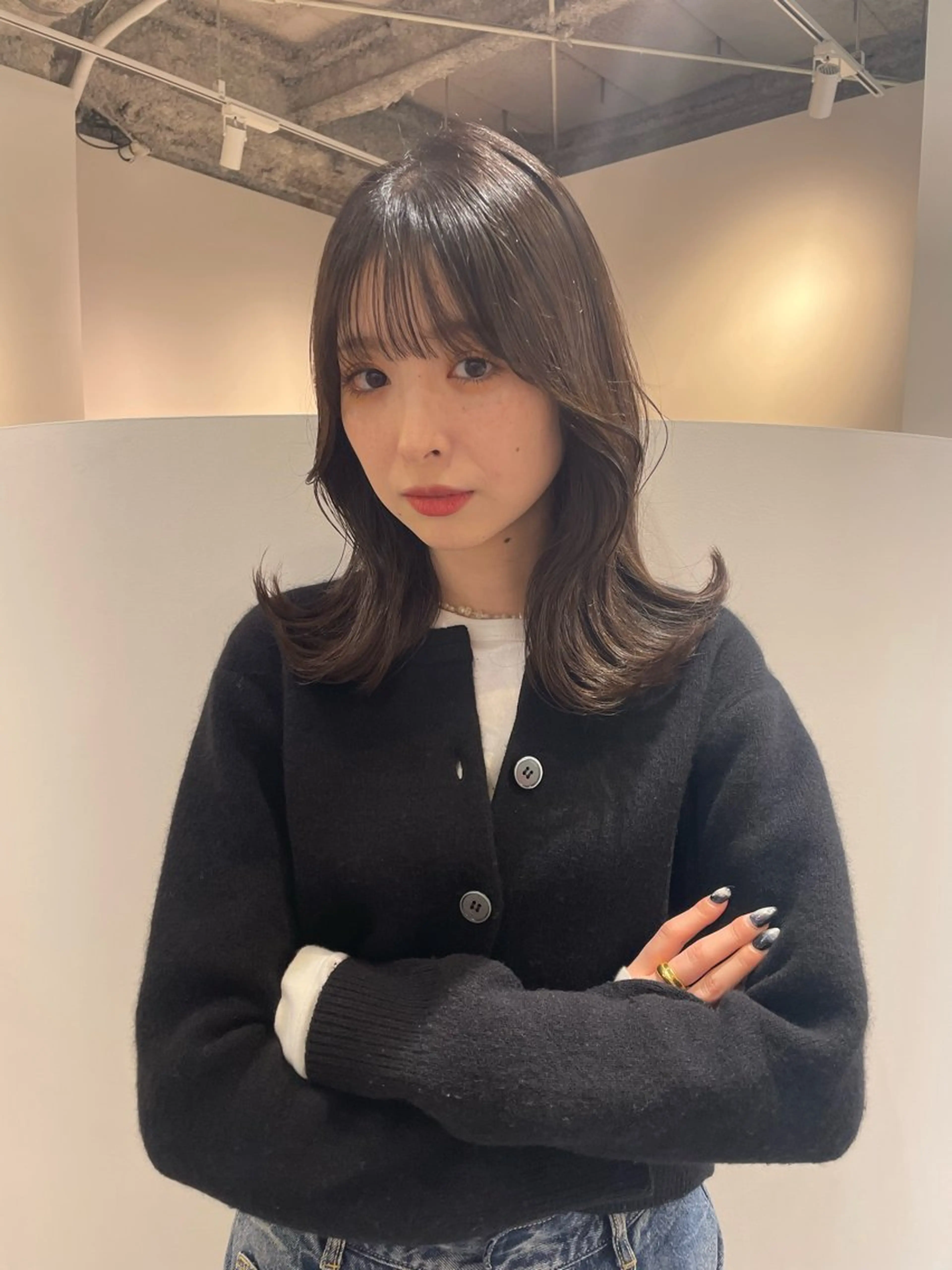 セミロング カラー ♡kyoka /  uyu♡のヘアスタイル