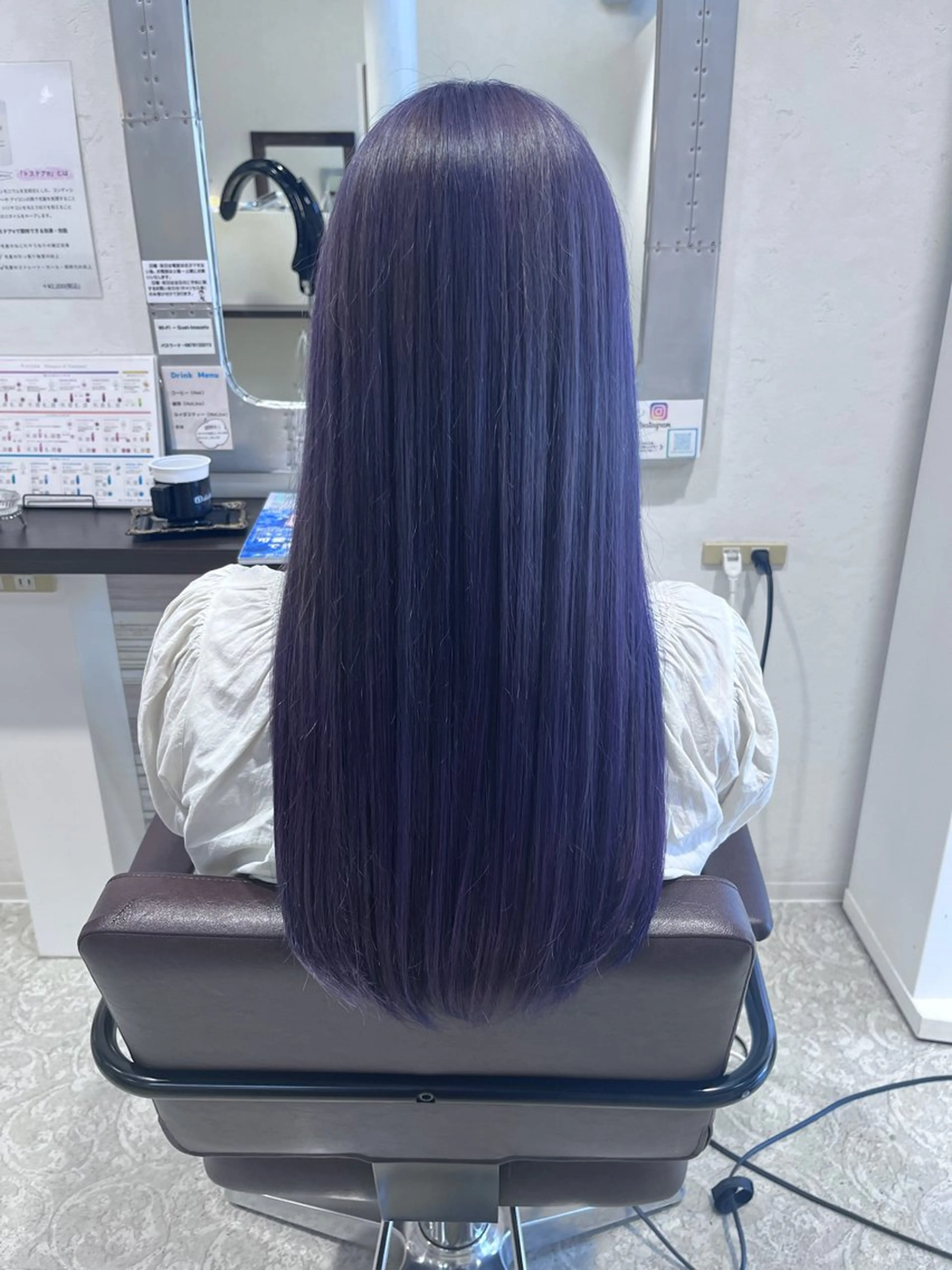 ロング カラー 田中 和可のヘアスタイル