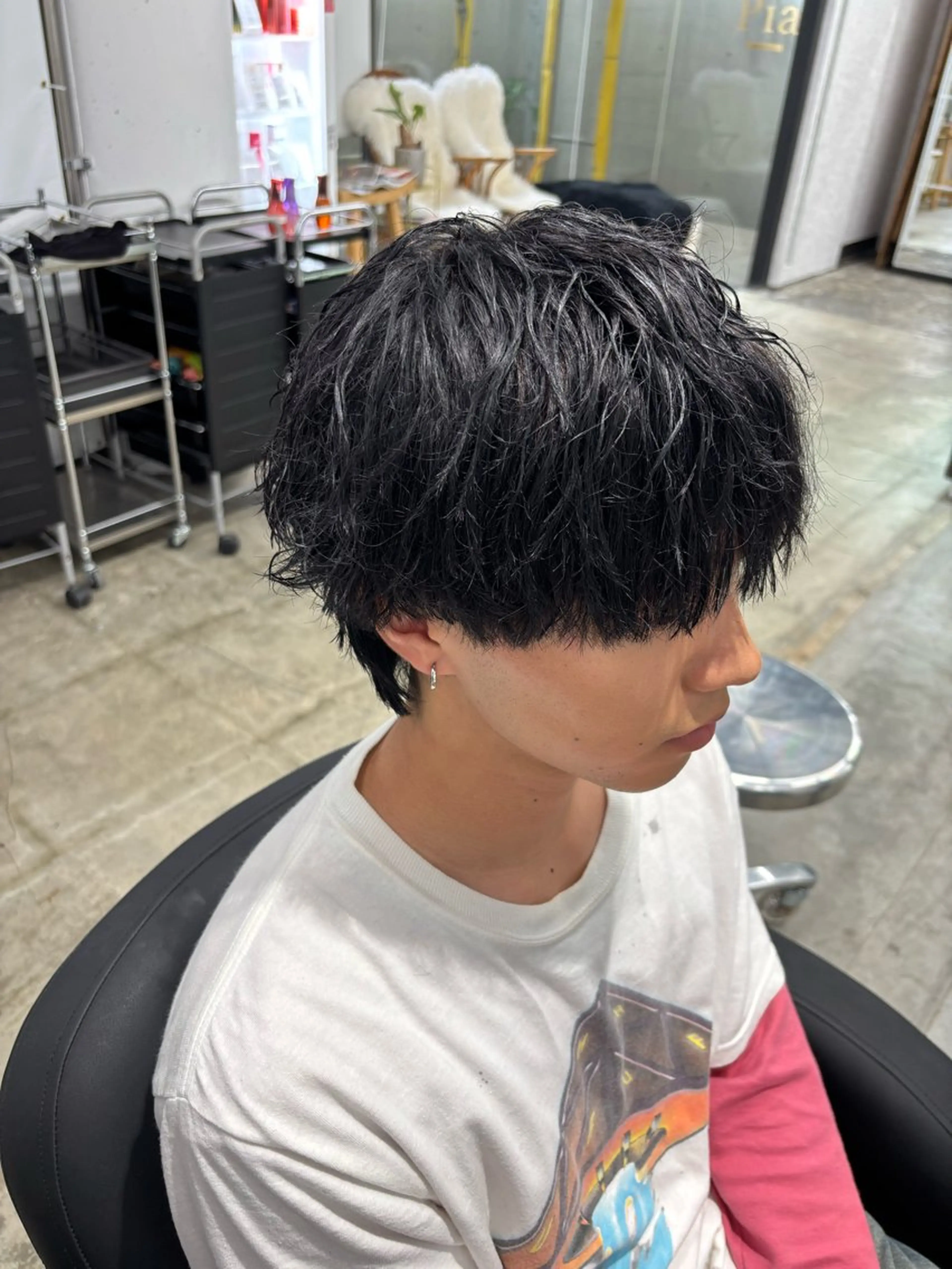 パーマ メンズ メンズブリーチ メンズパーマ 福岡美容室【pia】 タイヘイのヘアスタイル