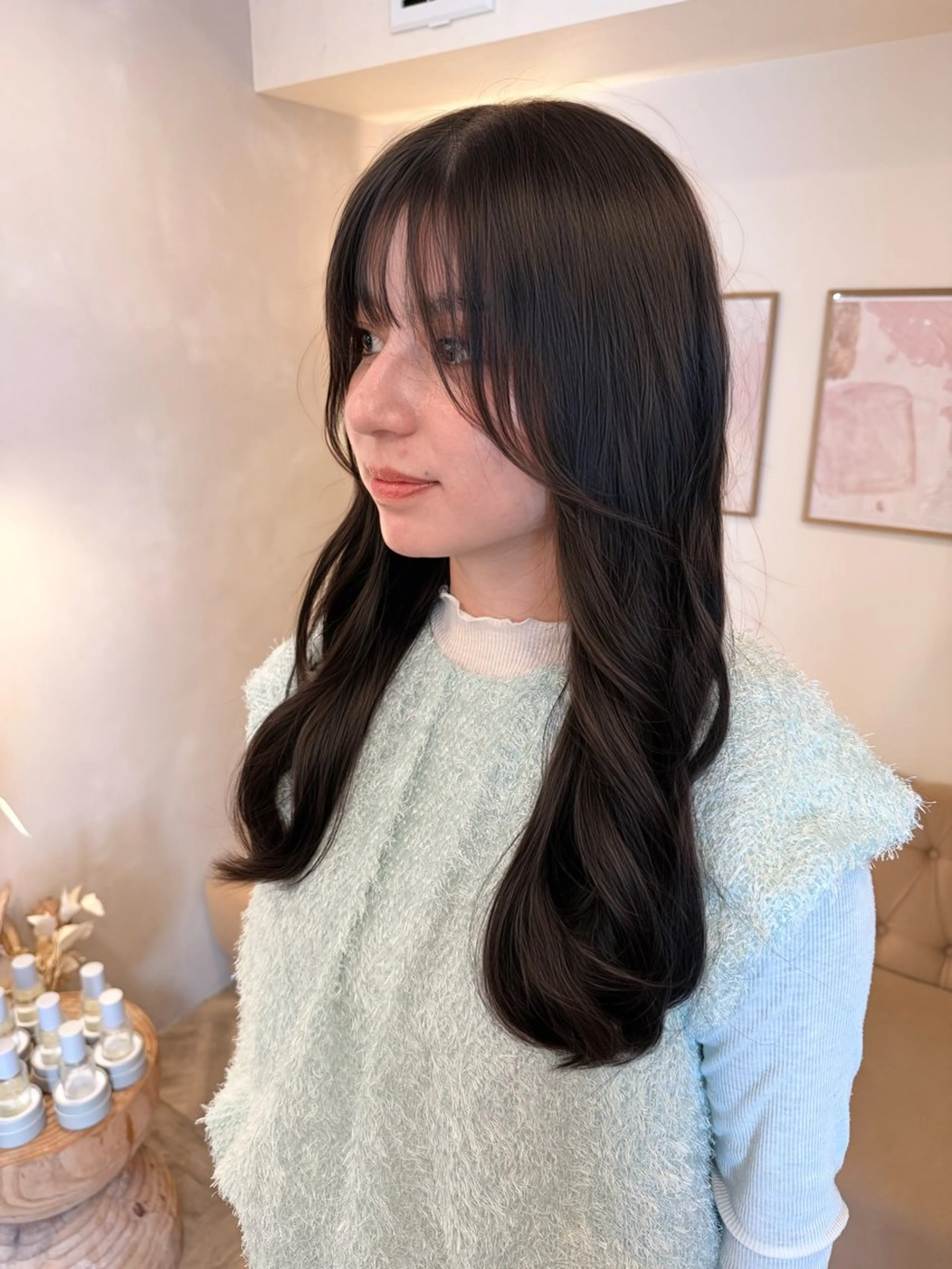 ロング カット ヘアカラー トリートメント 草野ゆずき⌇縮毛矯正 ⌇Wカラー⌇レイヤーのヘアスタイル