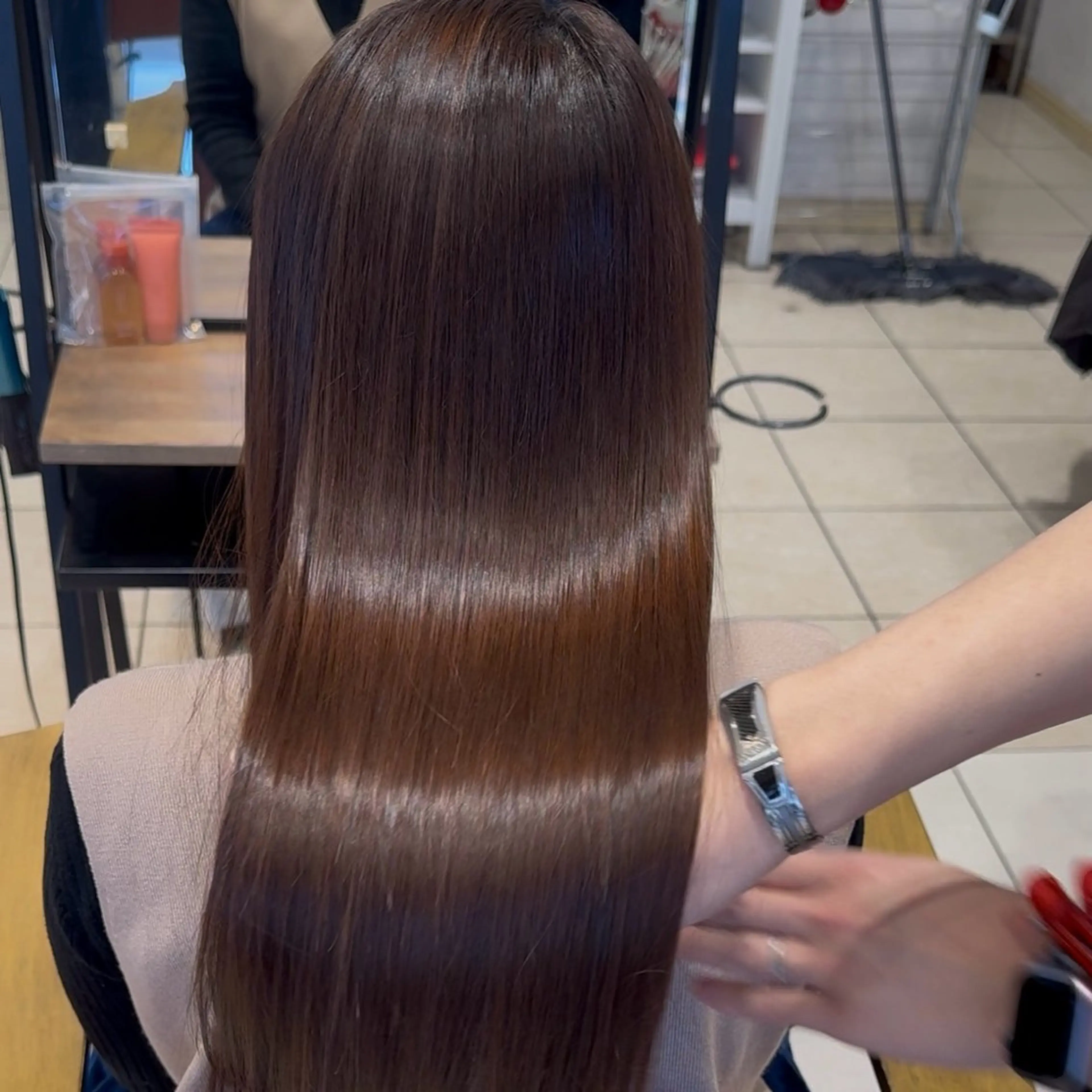 ロング 縮毛矯正 縮毛矯正/髪質改善 特化/冨島智基のヘアスタイル