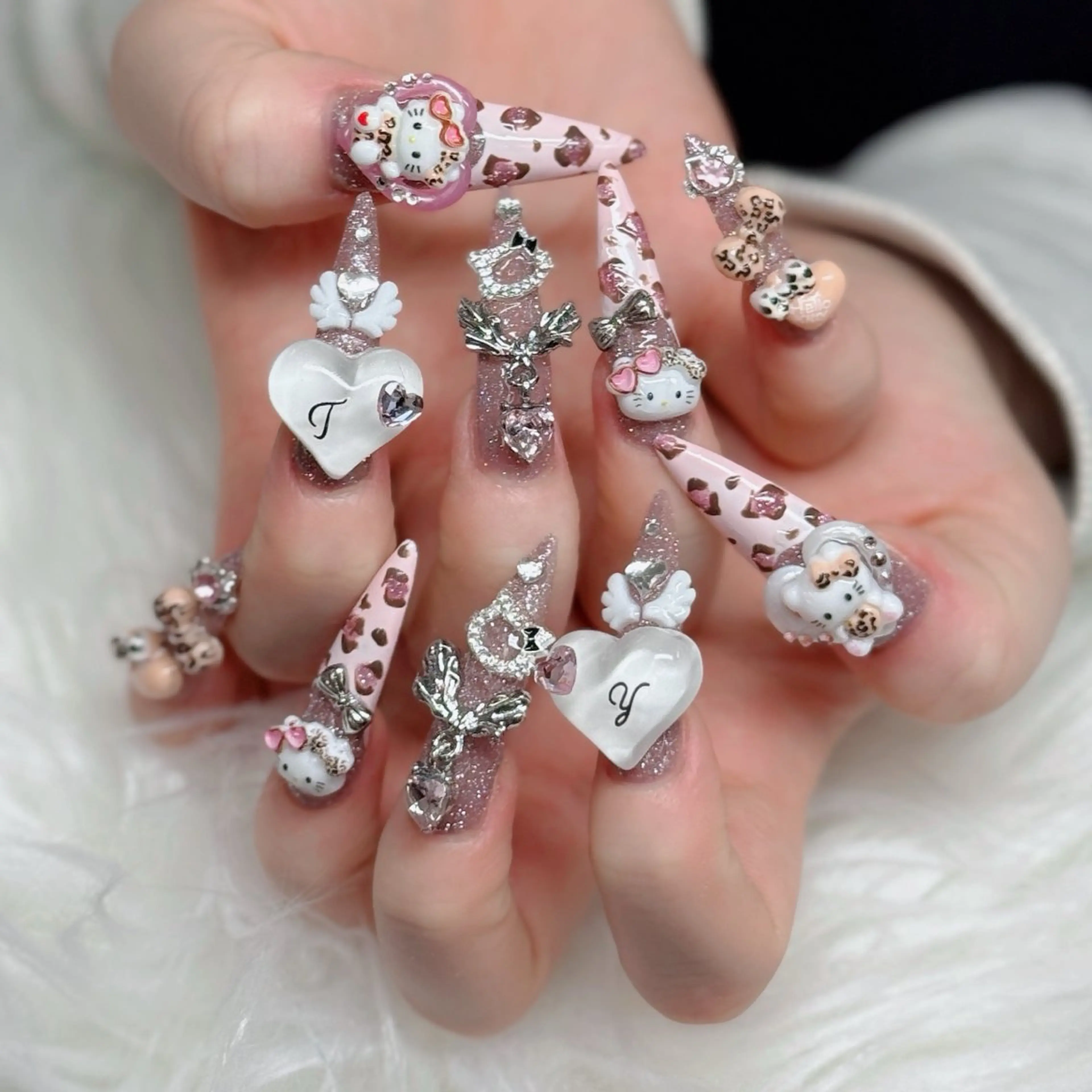 ネイル フットネイル フレンチネイル グラデーション 韓国ネイル ロングネイル ハンドネイル Hani Nail Salonのネイルデザイン