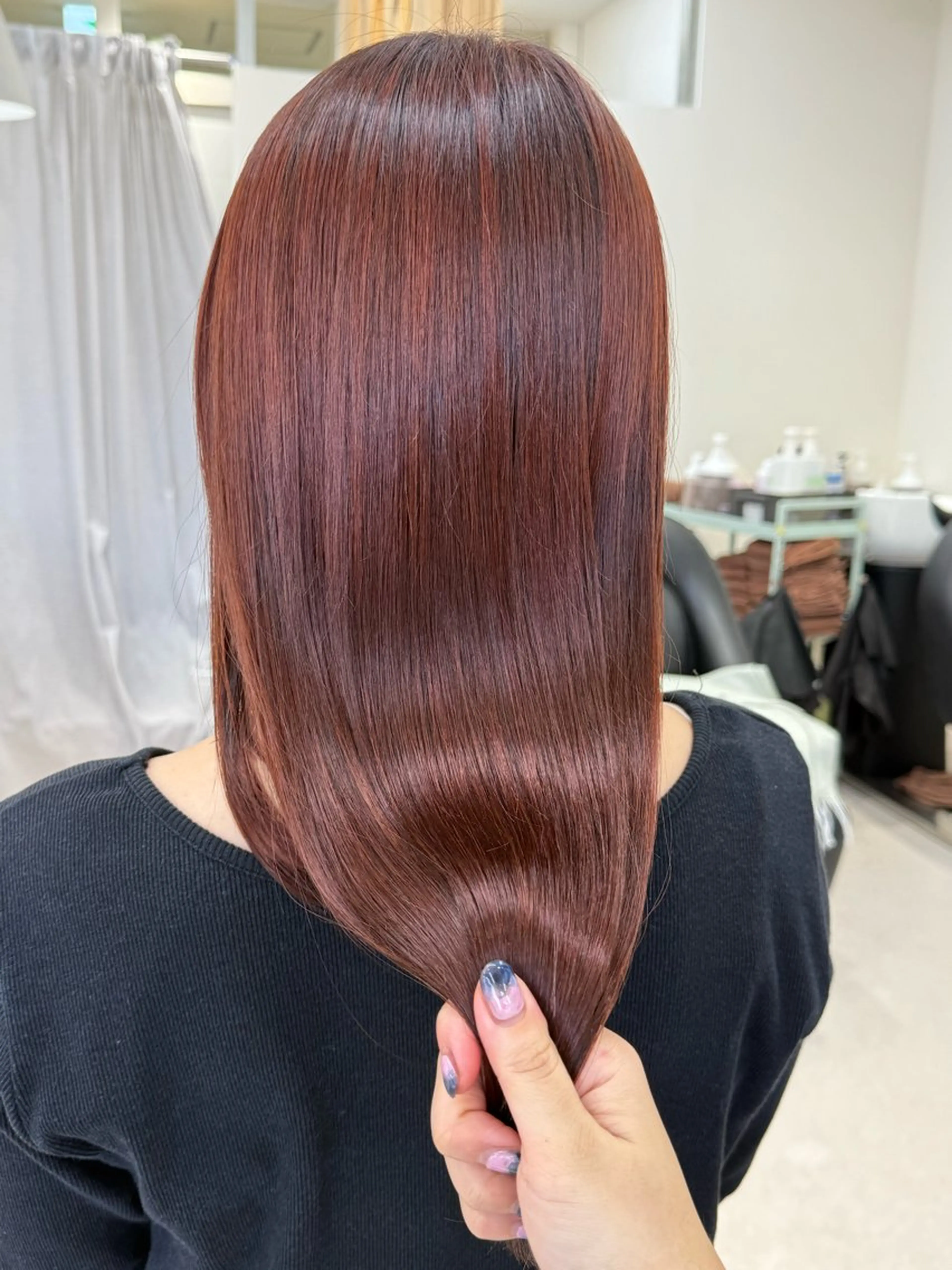 ミディアム カラー 🪭risa 暖色/レイヤー🪭のヘアスタイル