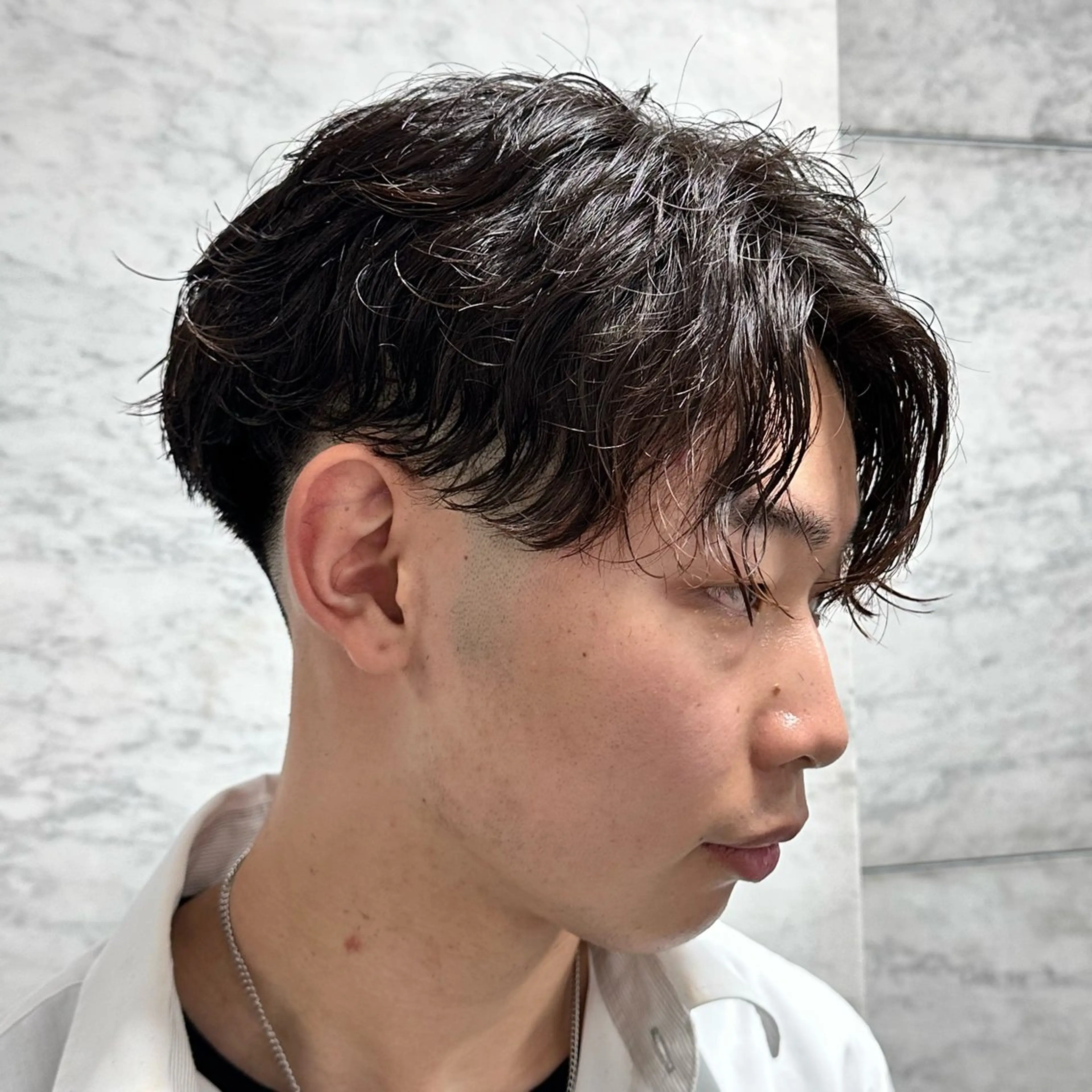 パーマ ヘアアレンジ メンズ カット パーマ 梅田/メンズパーマ /短髪/田中崇奨のヘアスタイル