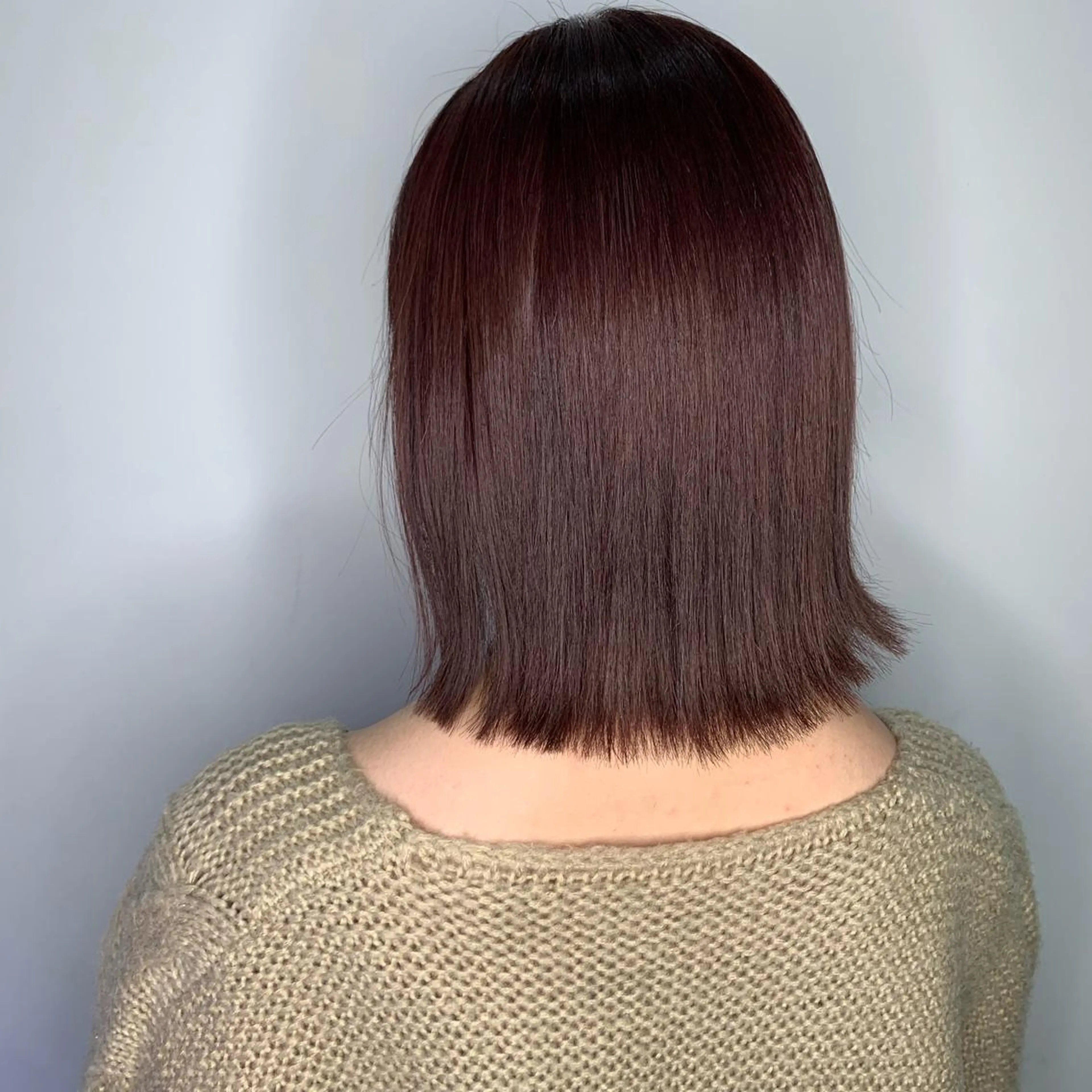 ミディアム カラー ブリーチ 透明感カラー AMI ウルフパーマ/メンズのヘアスタイル