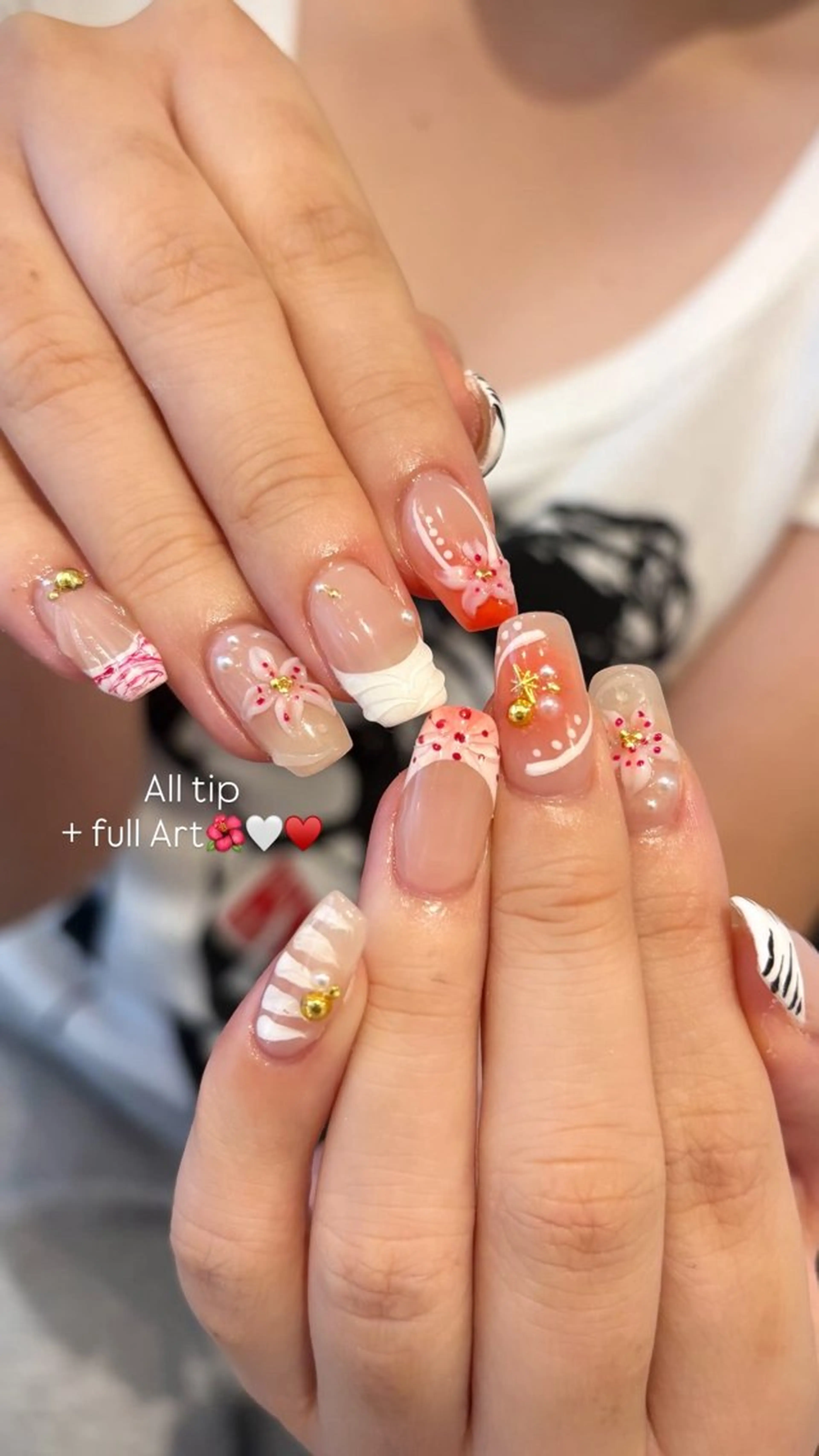 ネイル アートネイル 夏ネイル ハンドネイル Ballie/ Mizukiのネイルデザイン