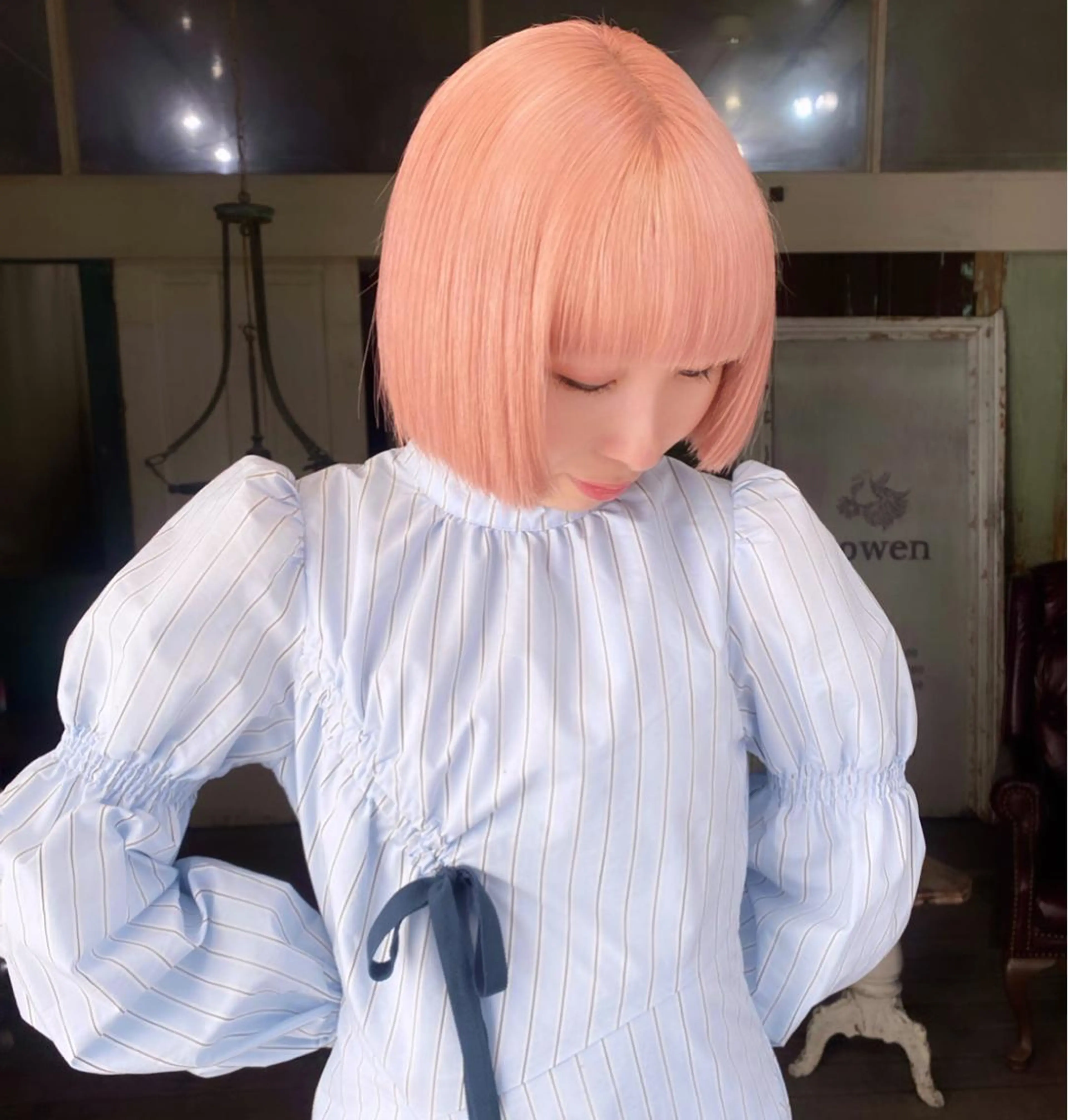 ミディアム カラー ヘアアレンジ メンズ カット ヘアカラー 心斎橋美容室 Junのヘアスタイル