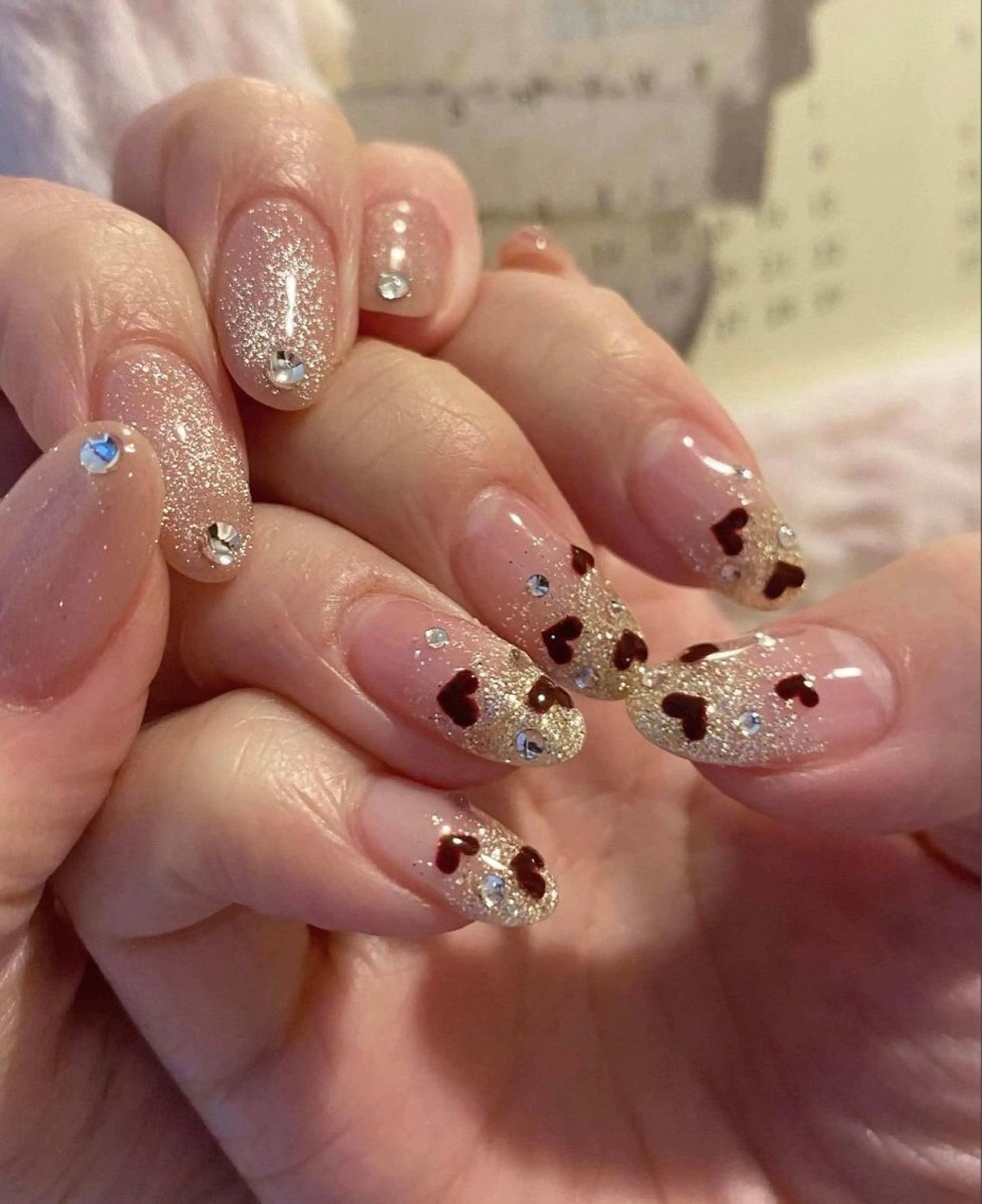 ネイル グラデーション ラメ(グリッター) マグネットネイル ミラーネイル ニュアンスネイル ハンドネイル Lumi de nailsのネイルデザイン