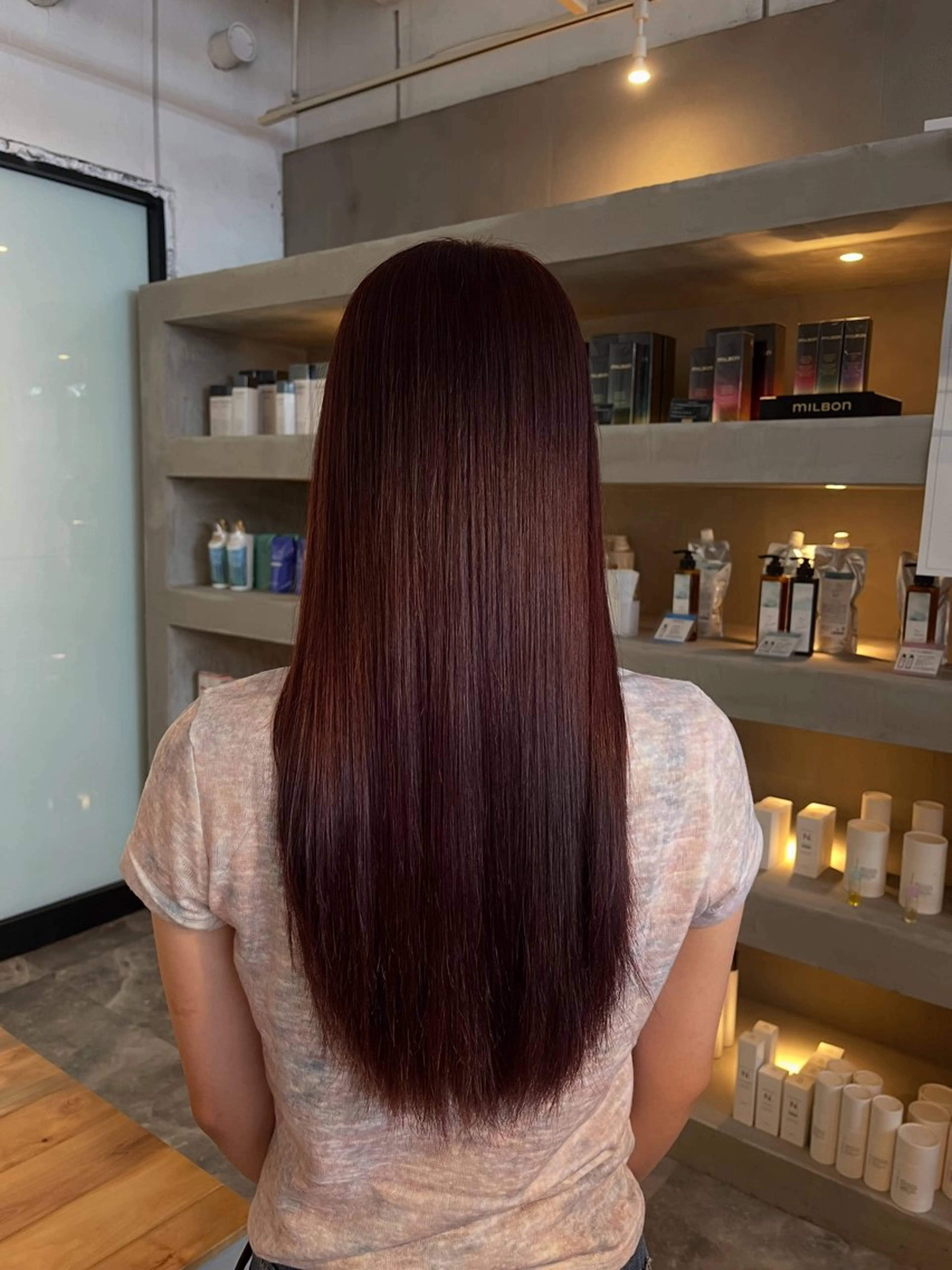 ロング カラー ブリーチ ブラウンカラー ダブルカラー ブリーチなしカラー ピンクカラー ヘアカラー 水戸/ブリーチ特化/ 中山りくのヘアスタイル