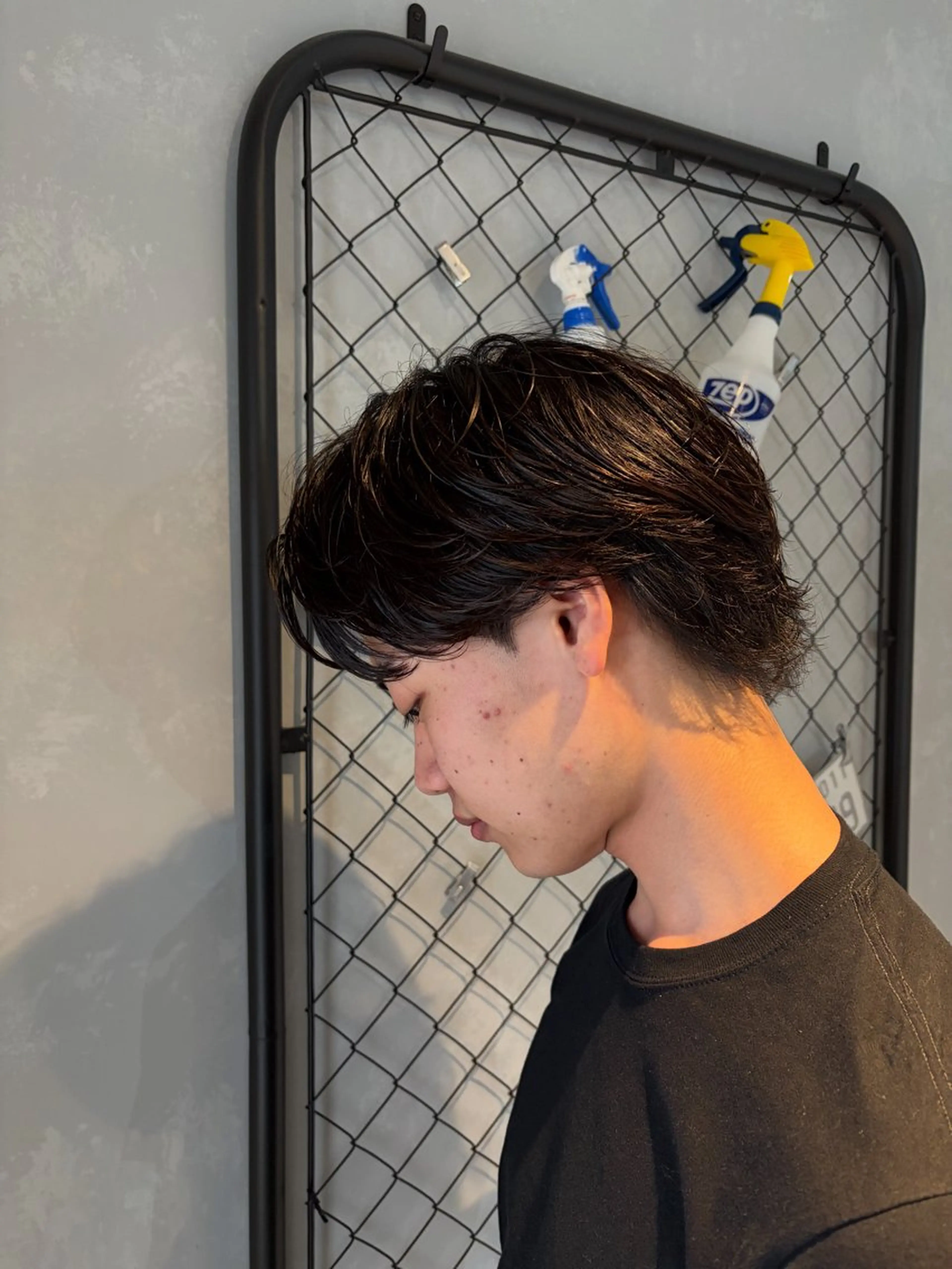 ショート メンズ センターパート カット 櫛田 裕太のヘアスタイル