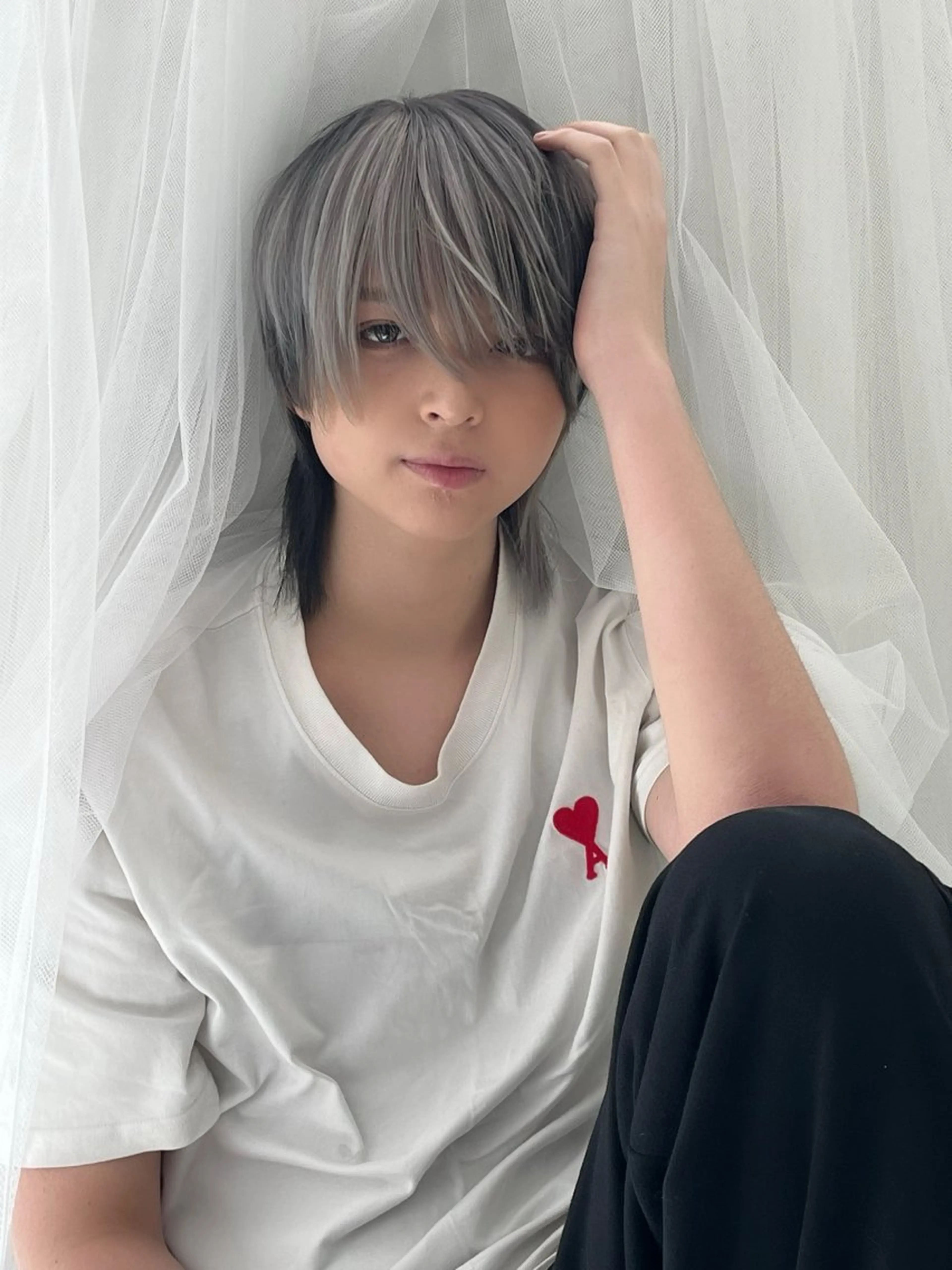 ショート カラー ナリキ/ダブルカラー /ダブルカラーモデルのヘアスタイル