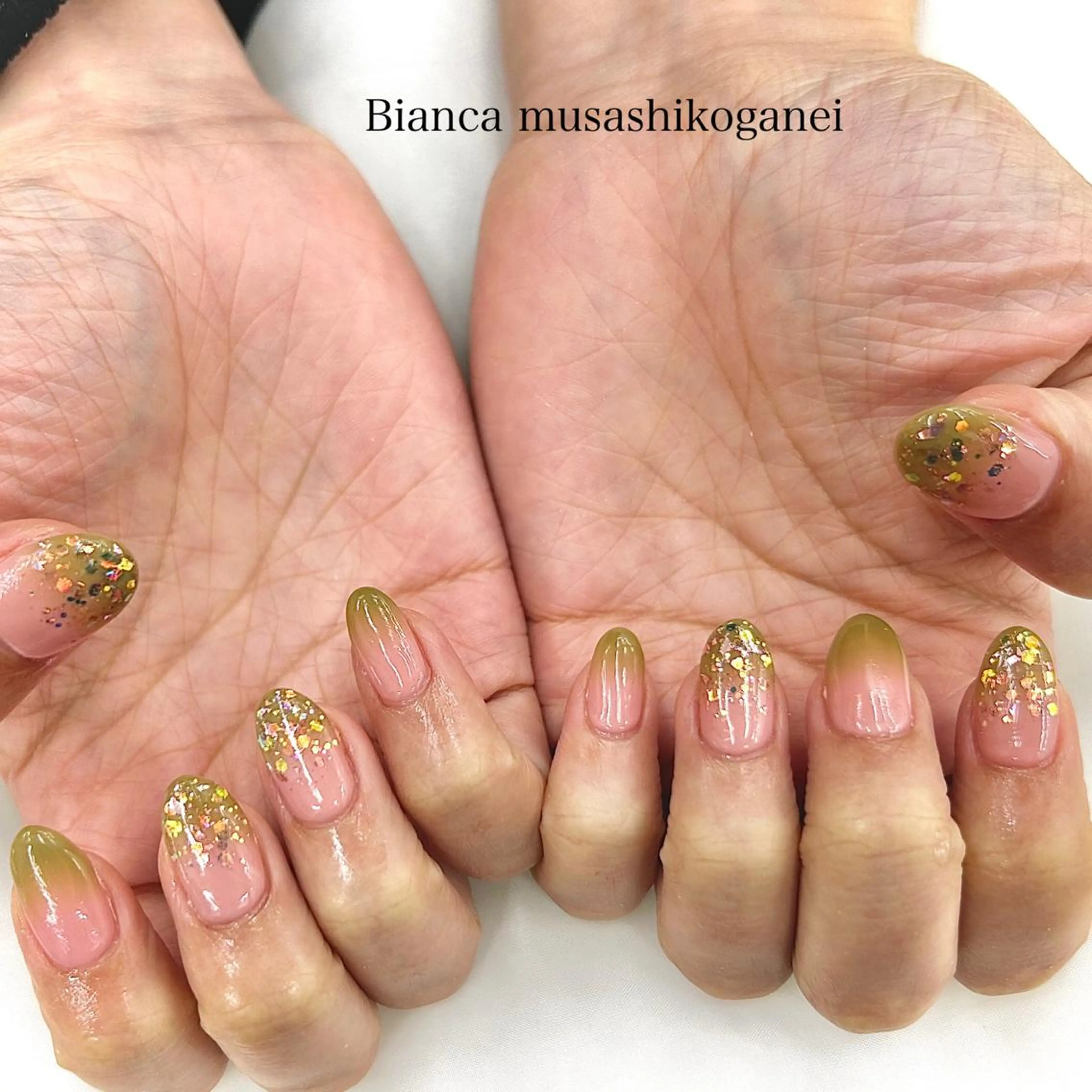 ネイル 桜ネイル グラデーション Bianca 武蔵小金井 ほしののネイルデザイン