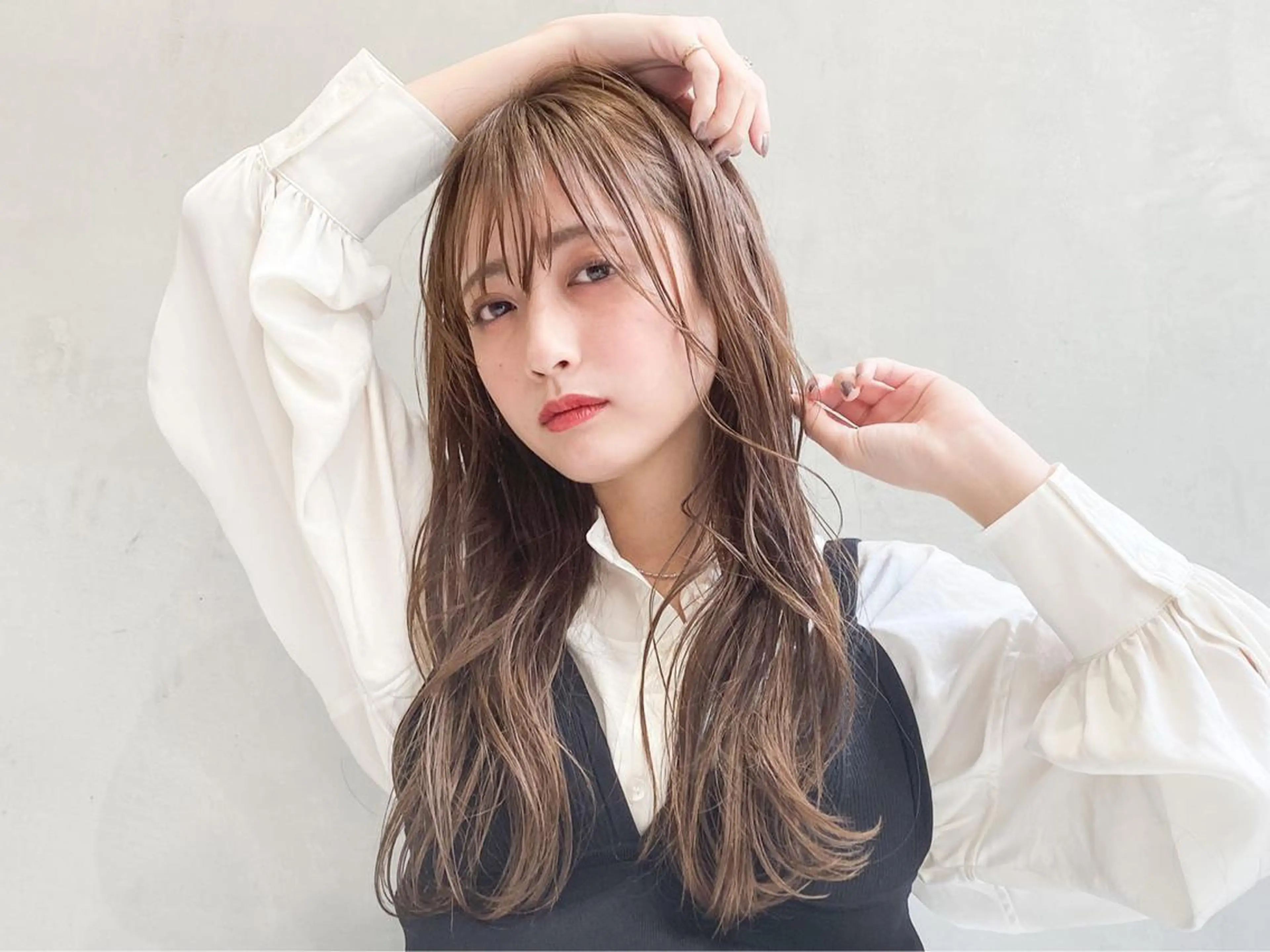 ロング カラー ヘアアレンジ 山崎 澪 レイヤーカット/大宮のヘアスタイル