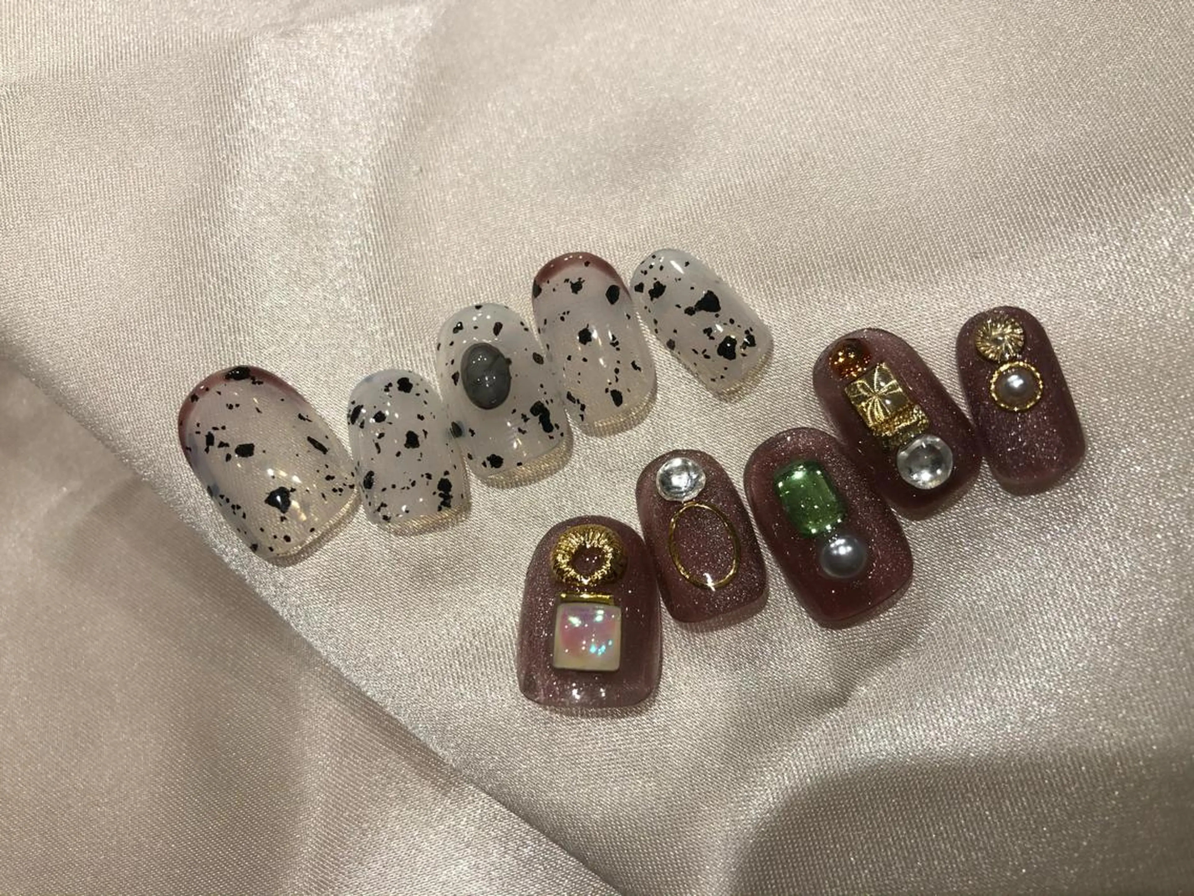 ネイル パラあり！フィルイン 美フォルムのネイルデザイン