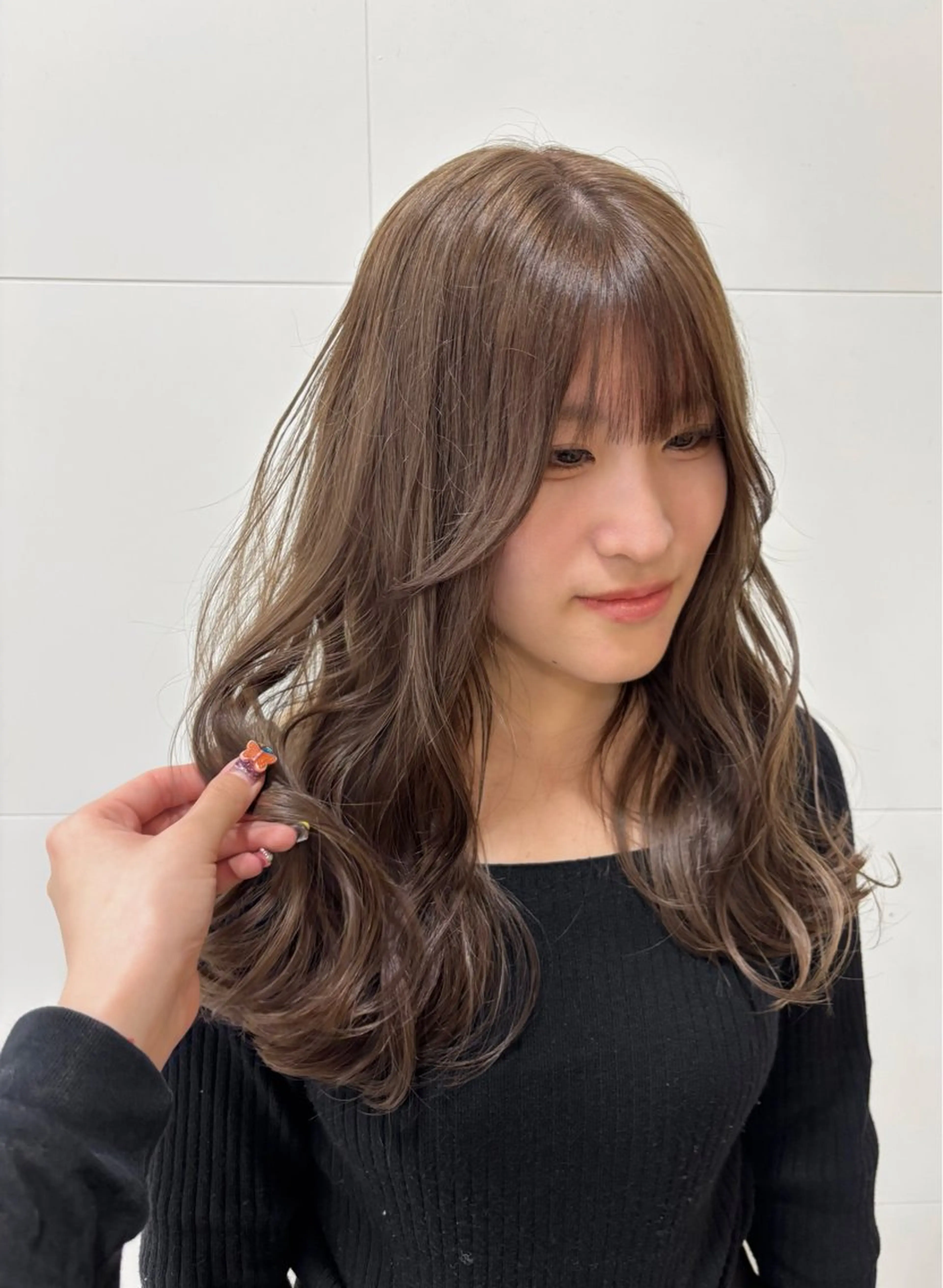 セミロング カラー カット ヘアカラー 🫧🎀SARA/ ブリーチ/金山💓のヘアスタイル