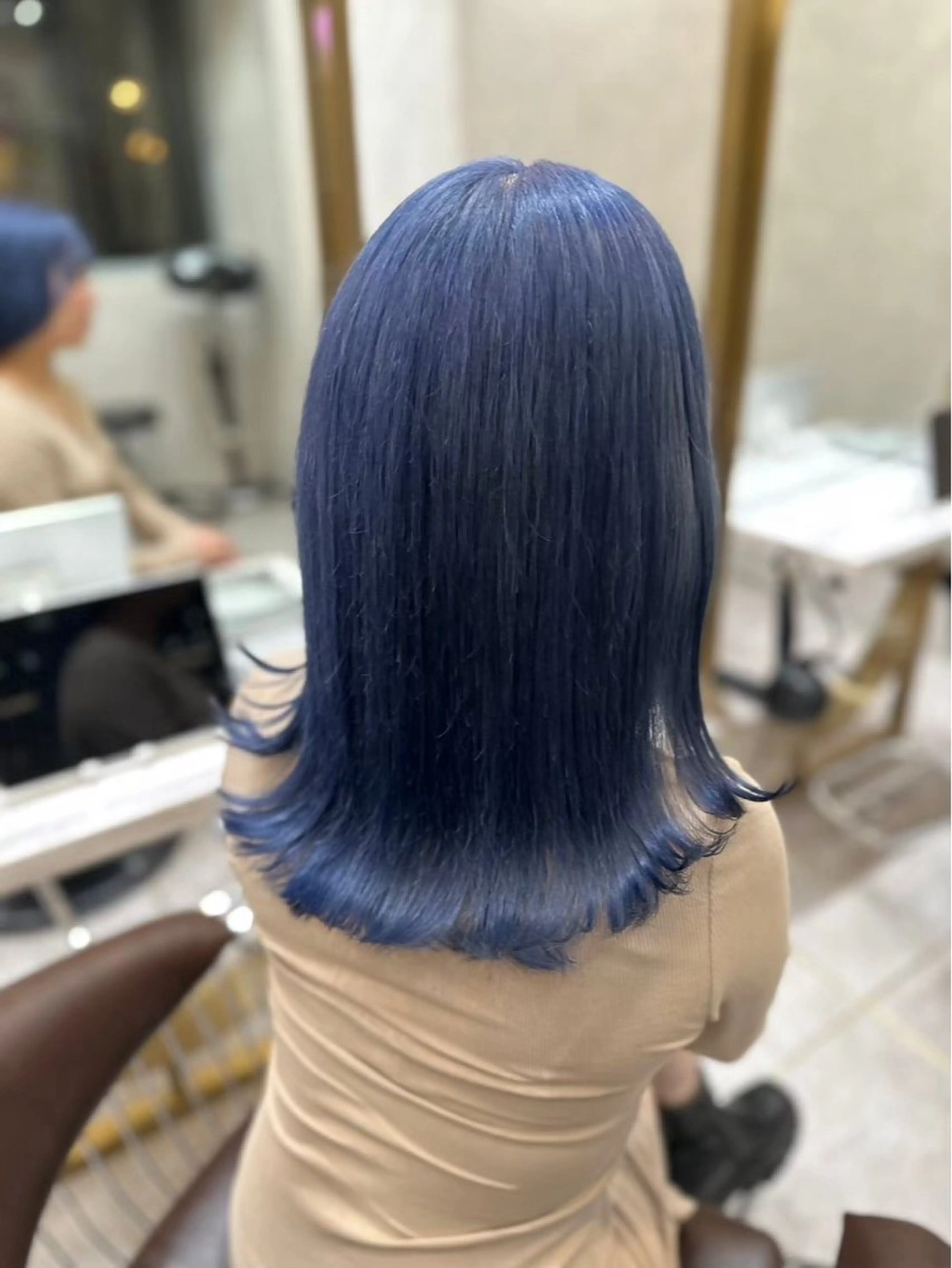 セミロング ヘアカラー 坂上 実里のヘアスタイル