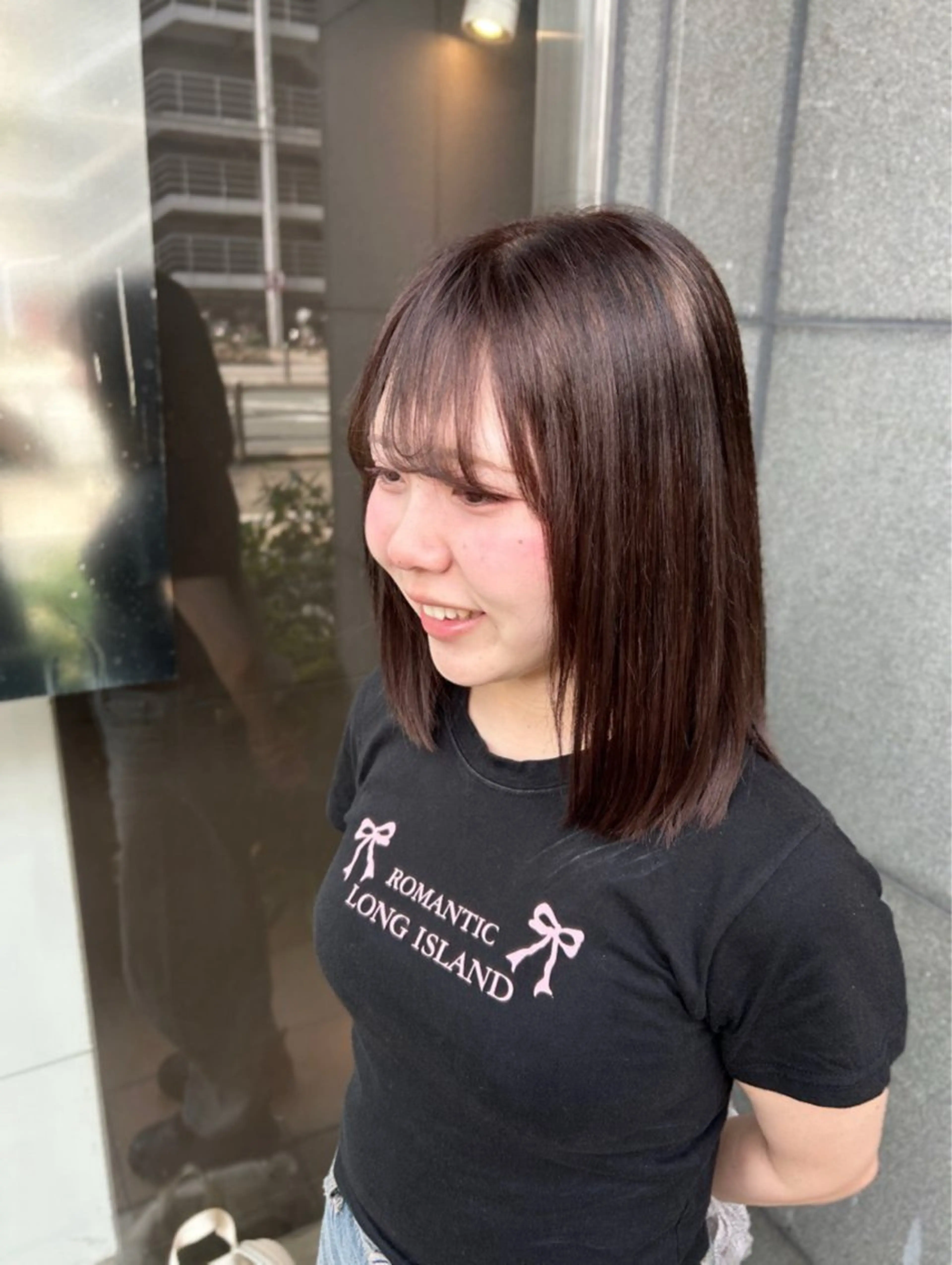 カラー ブラウンカラー 栄 こずえのヘアスタイル