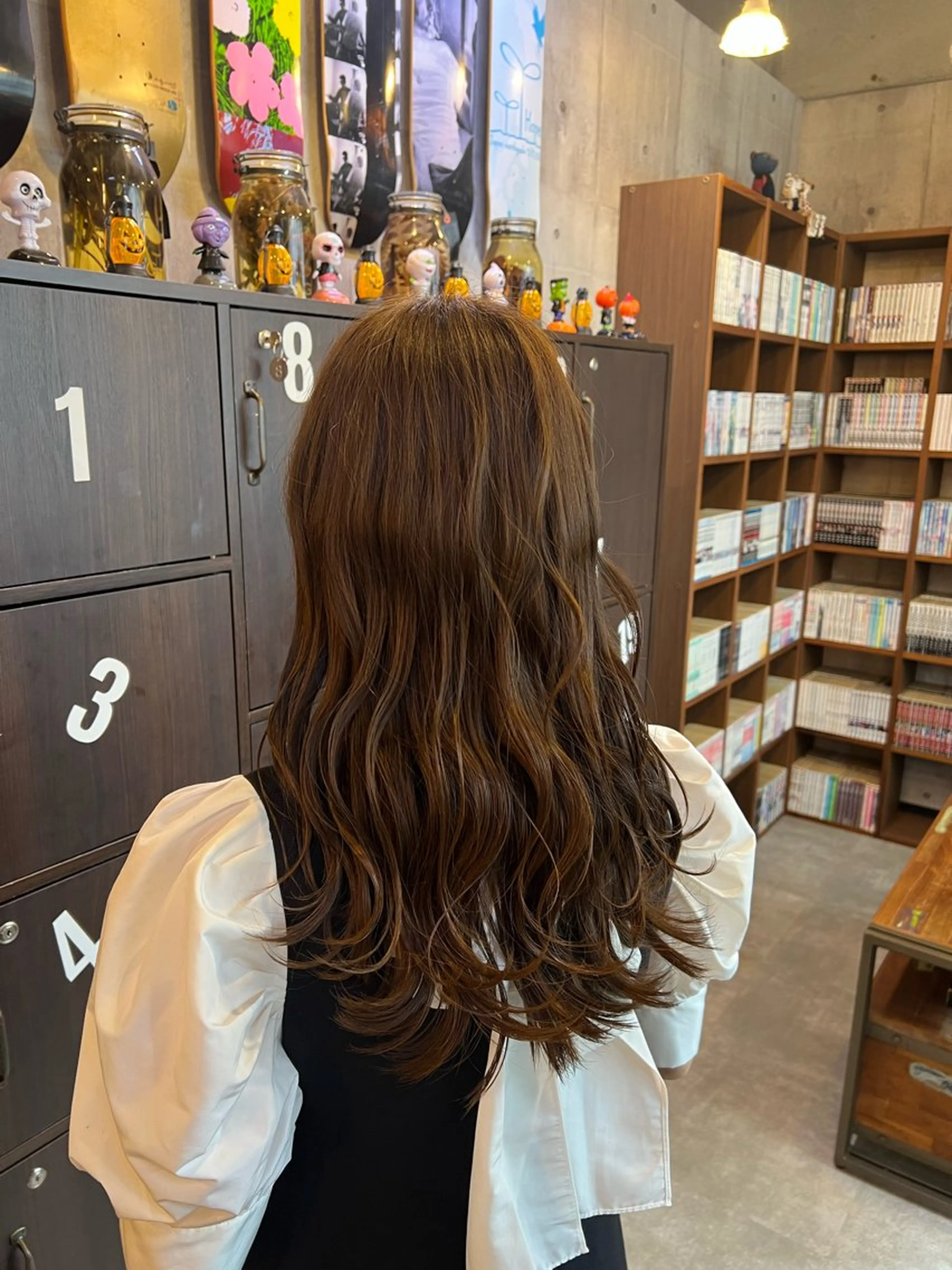 セミロング ヘアカラー トリートメント 大武 楓のヘアスタイル