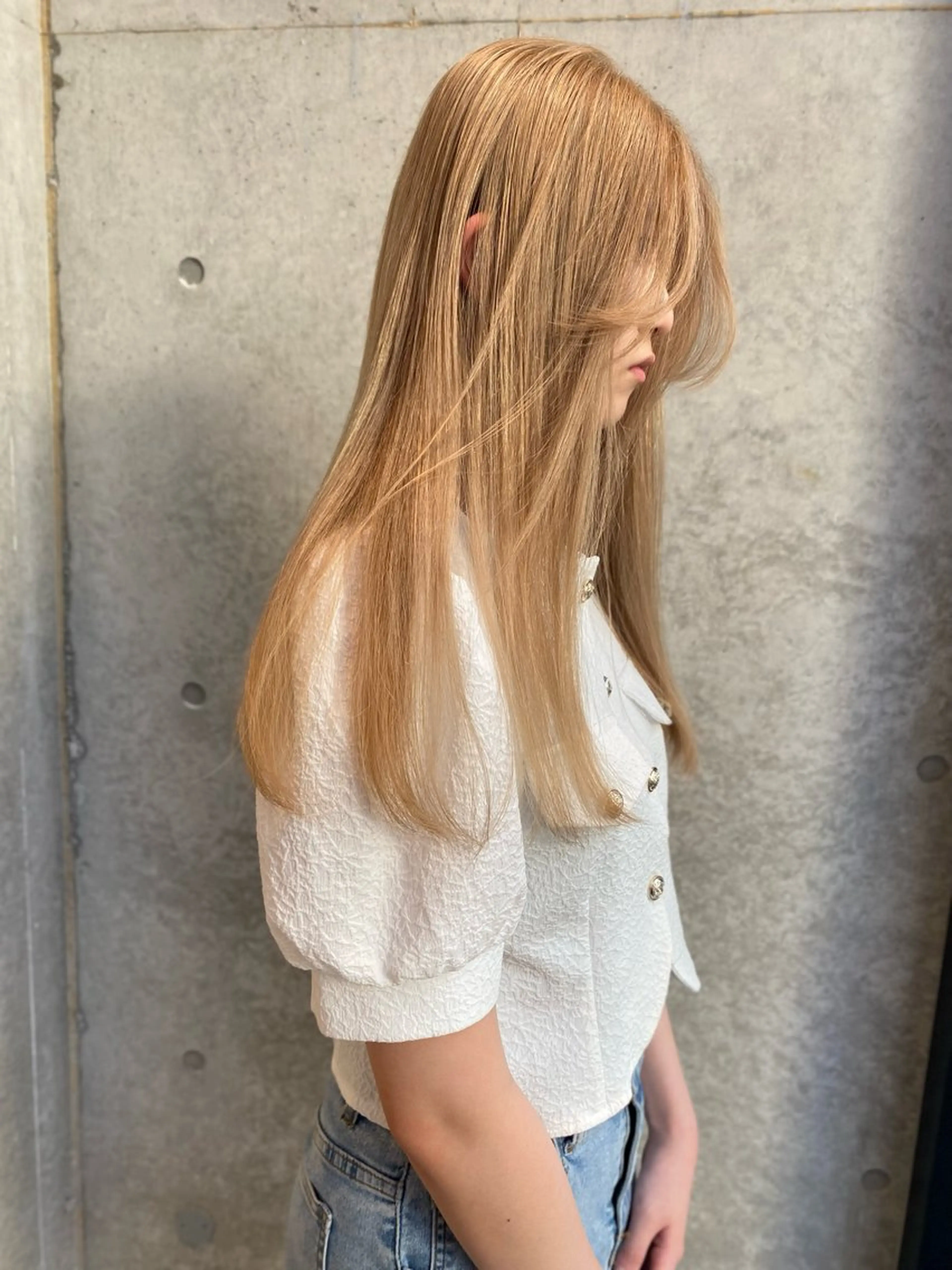 ロング カラー ヘアカラー レイヤー/柔色 カラー/SAkiのヘアスタイル